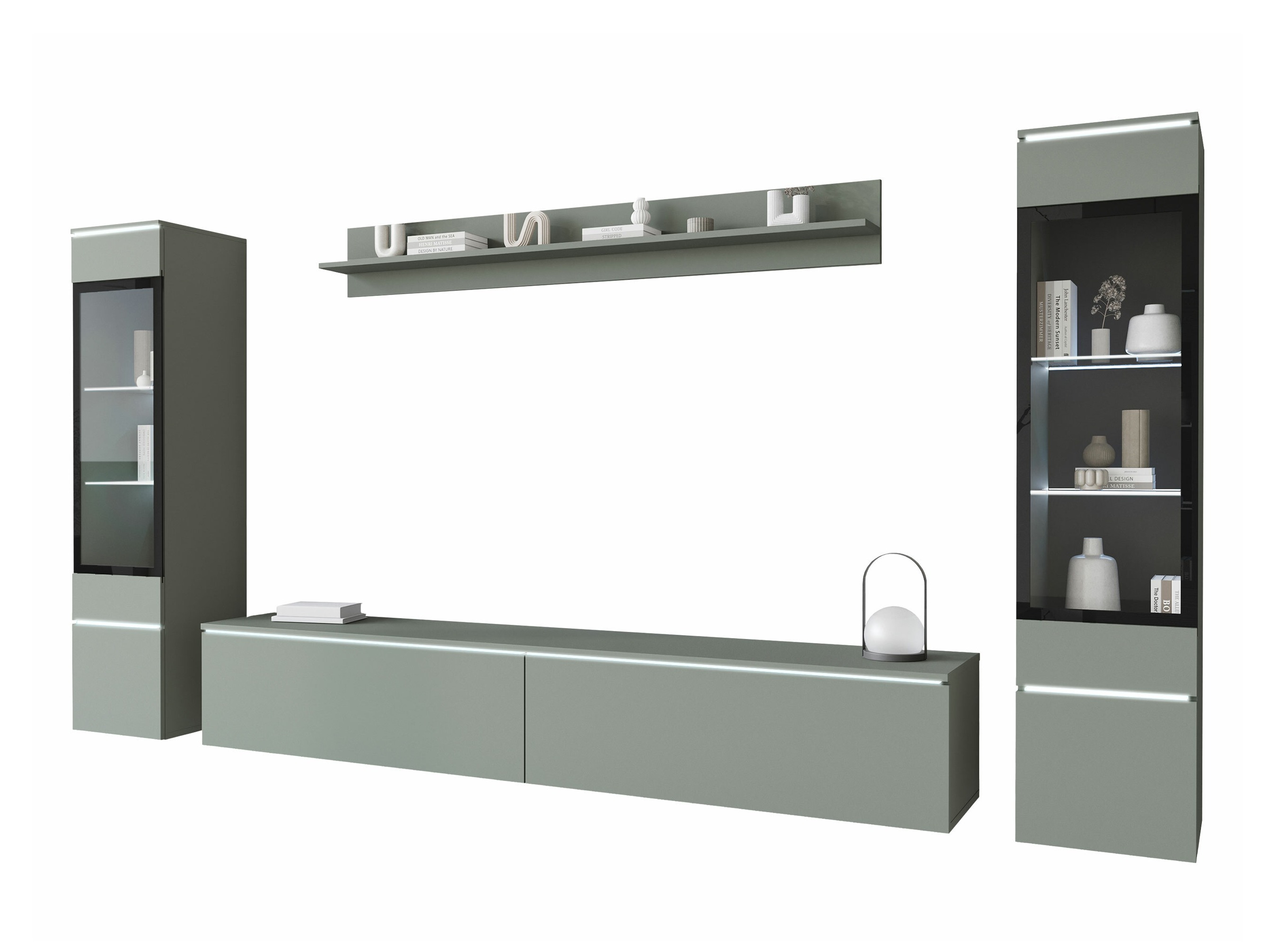 Stuemøbelsæt Sarasota 126 (Støvet grøn)