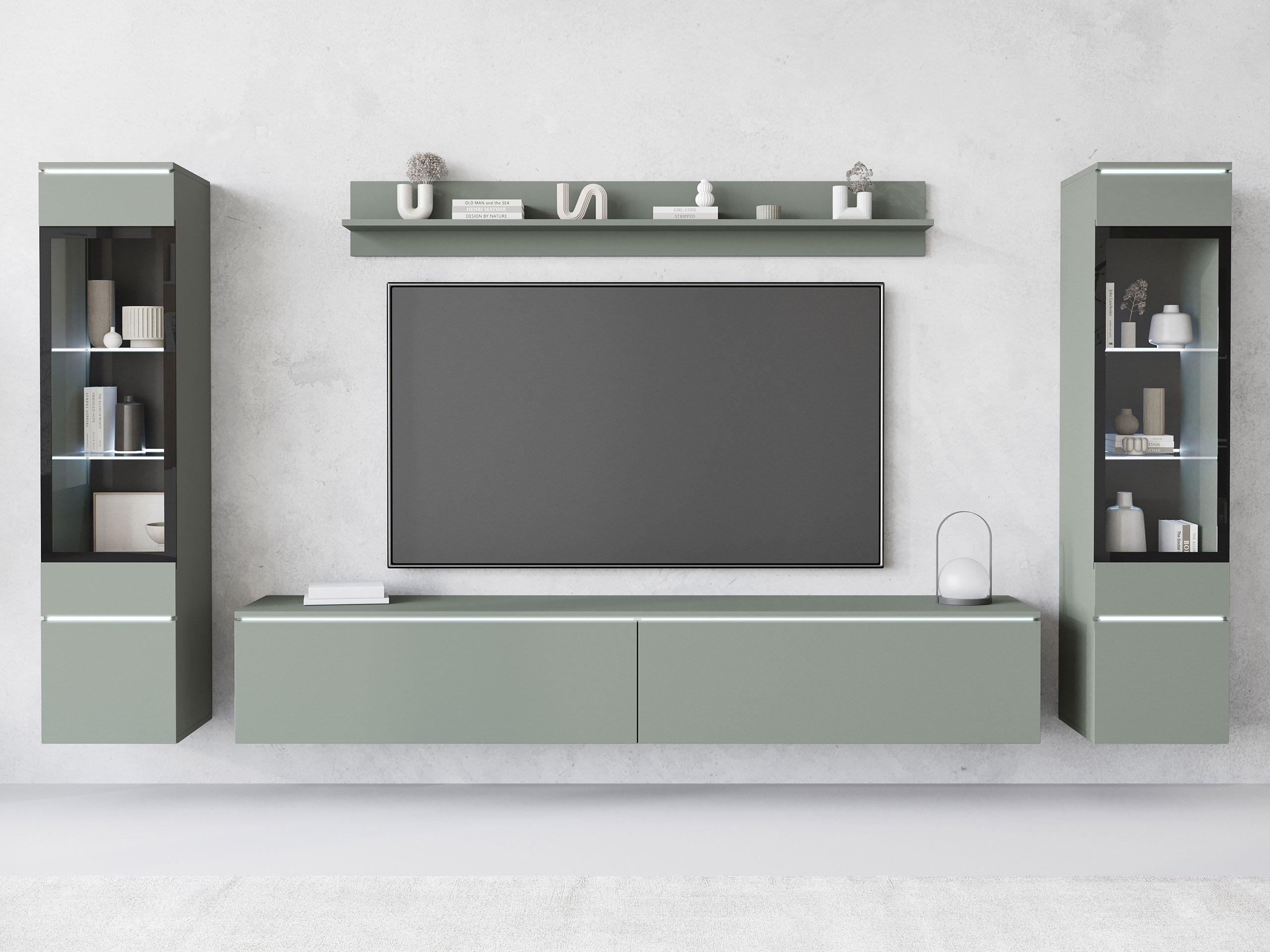 Stuemøblersæt Sarasota 126 (Støvet grøn)