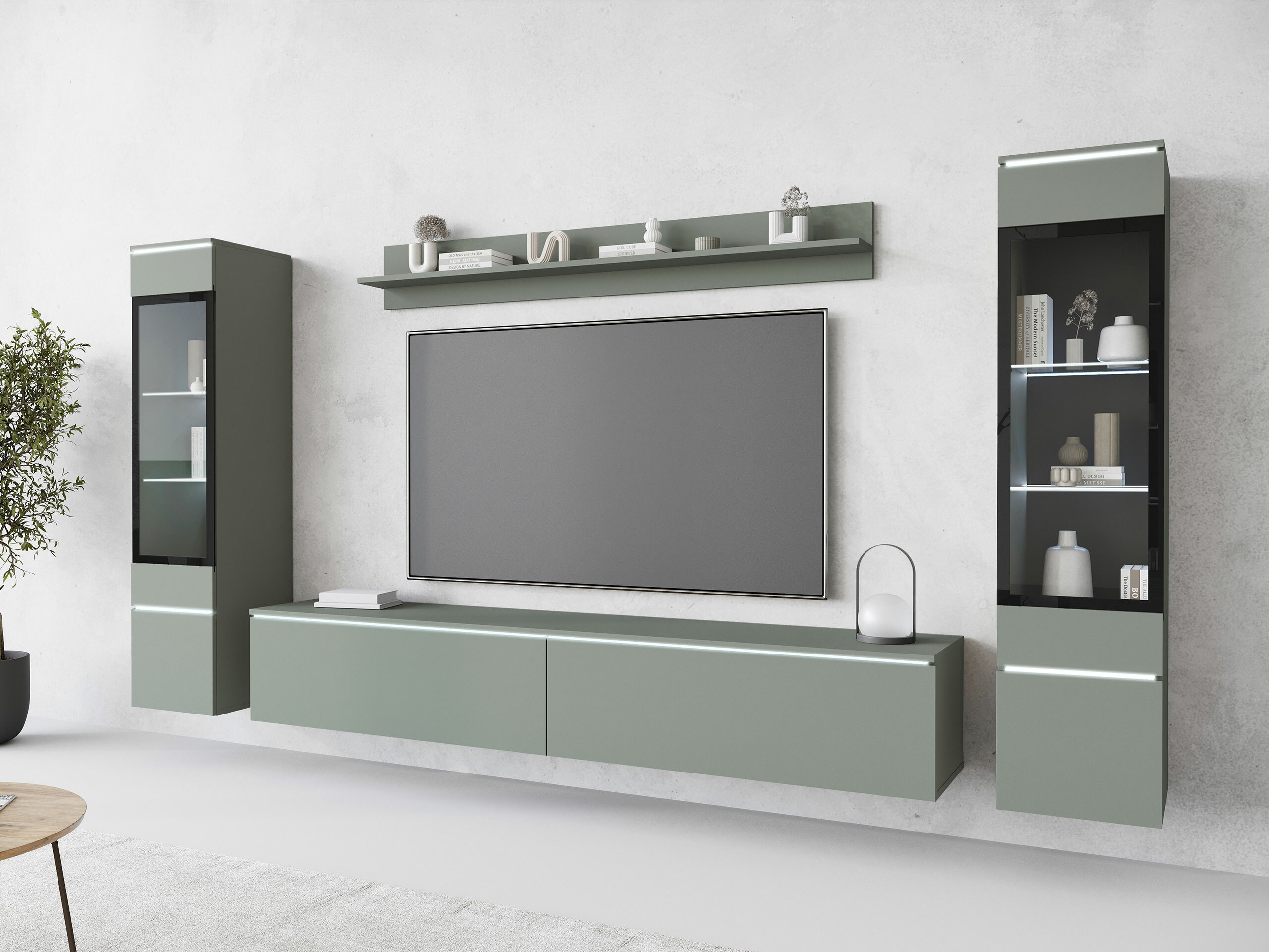 Stuemøblersæt Sarasota 126 (Støvet grøn)