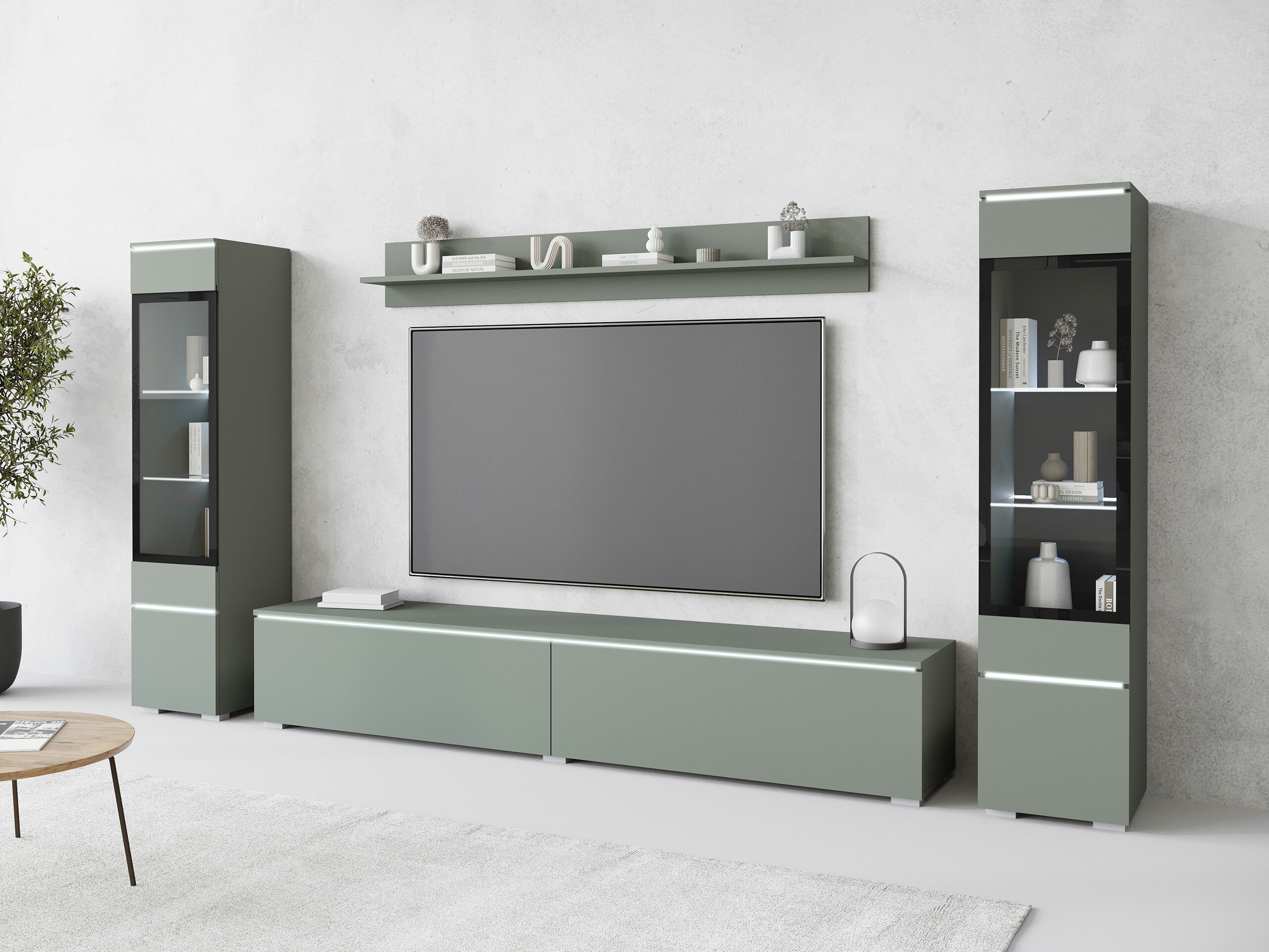 Stuemøblersæt Sarasota 126 (Støvet grøn)