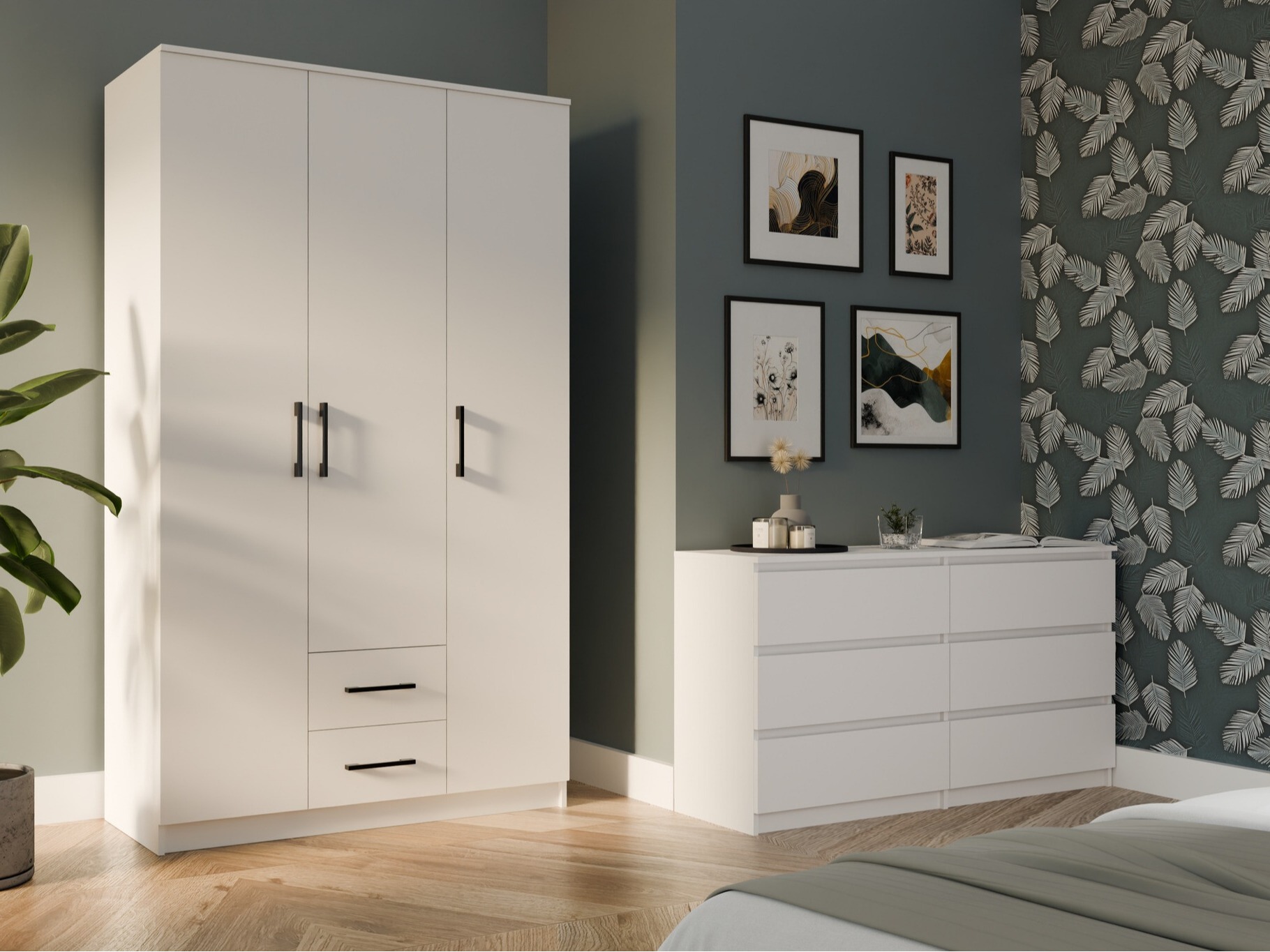 Garderobeskab Mandeville 116 (Hvid)