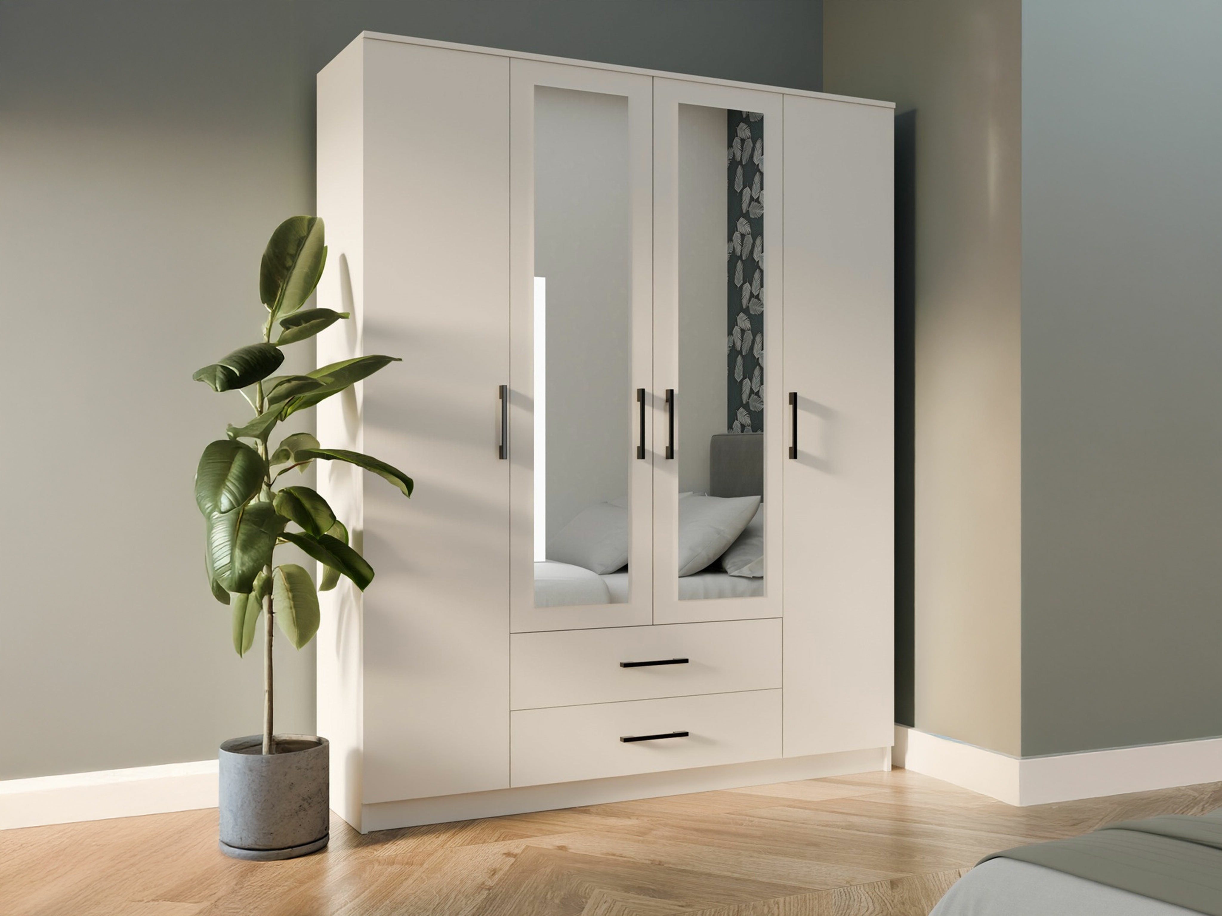 Garderobeskab Mandeville 117 (Hvid)