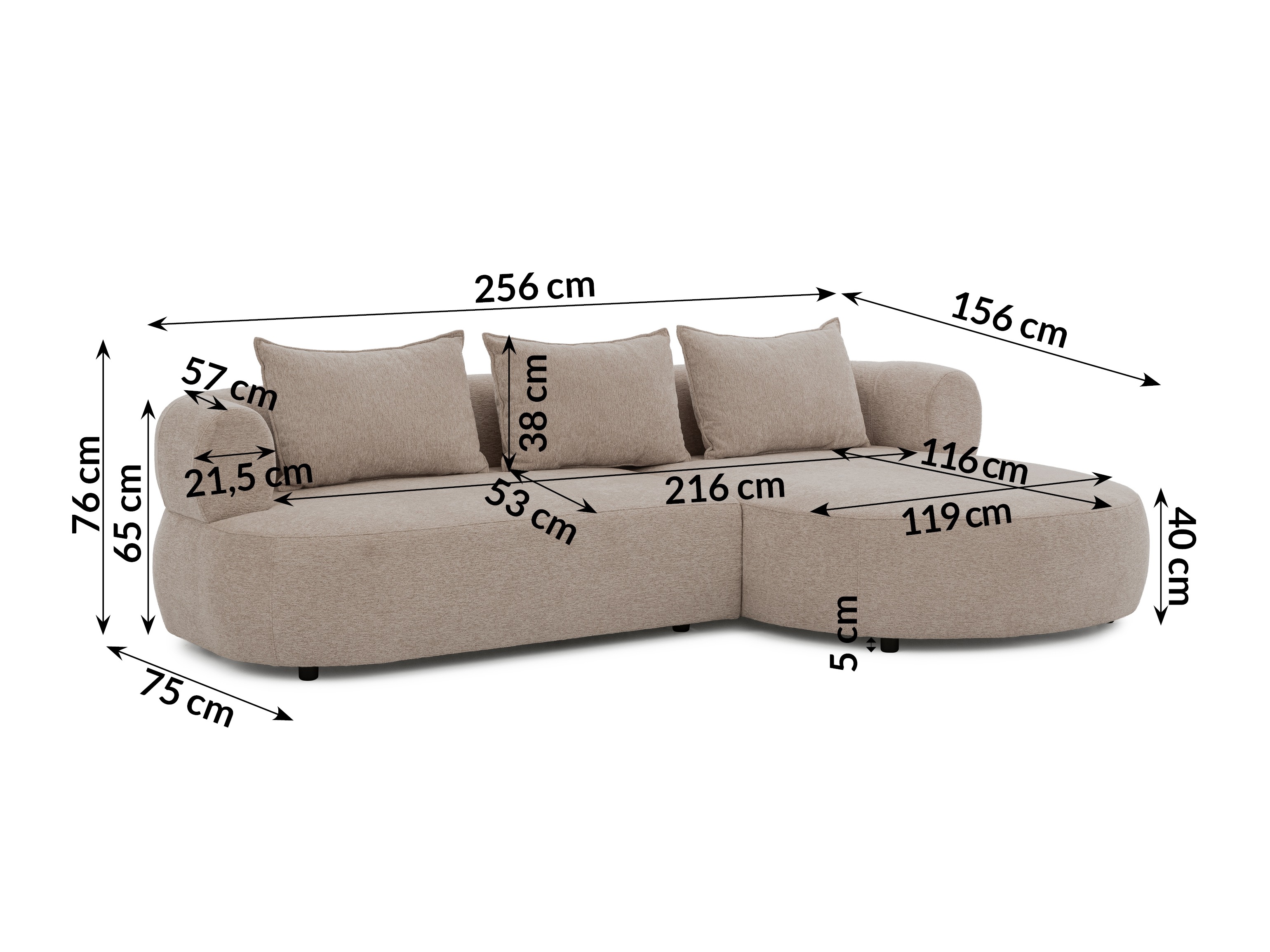 Hjørnesofa Rocklin 101 (Toro 30)
