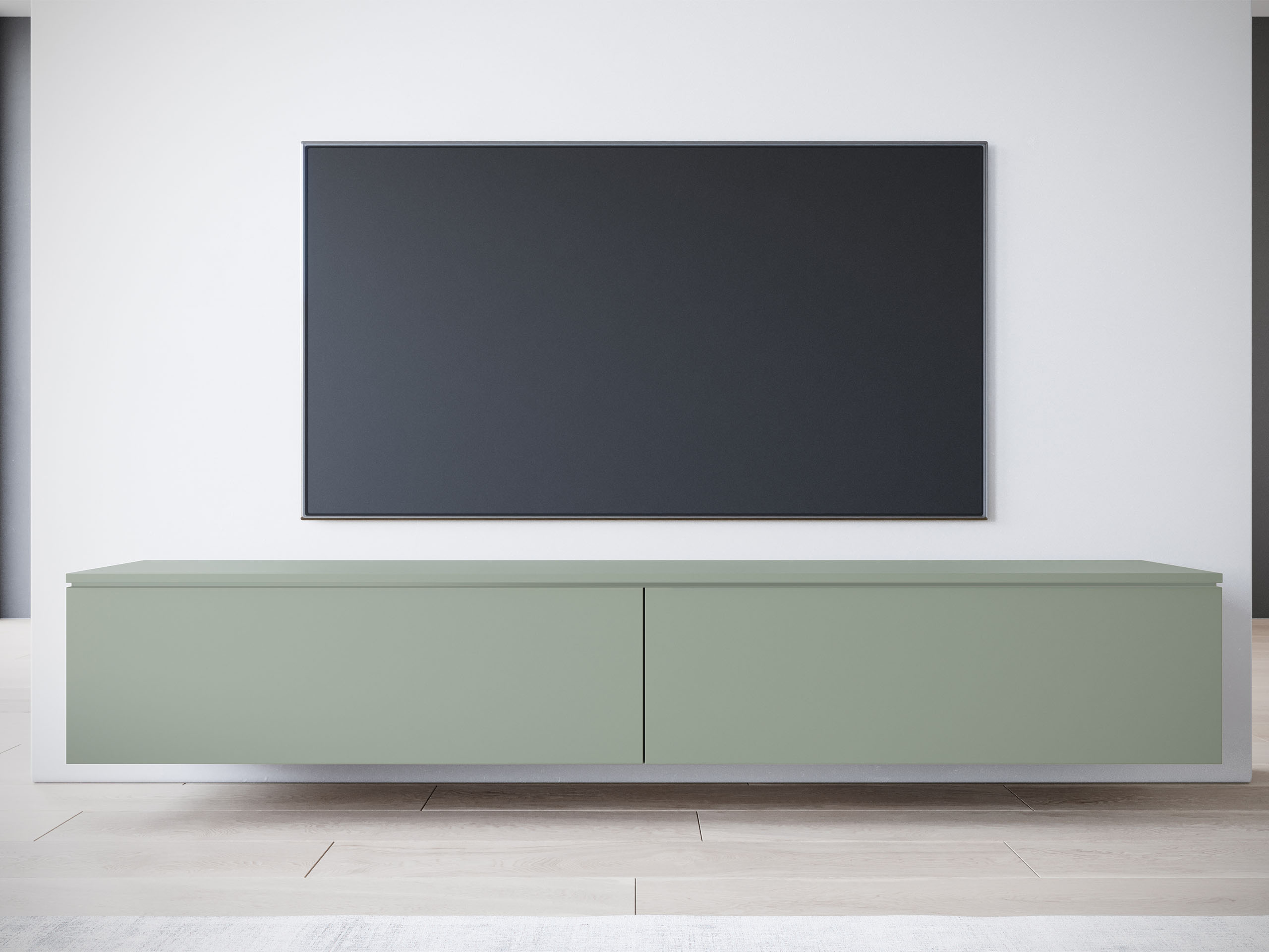 TV-bord Sarasota 121 (Støvet grøn)