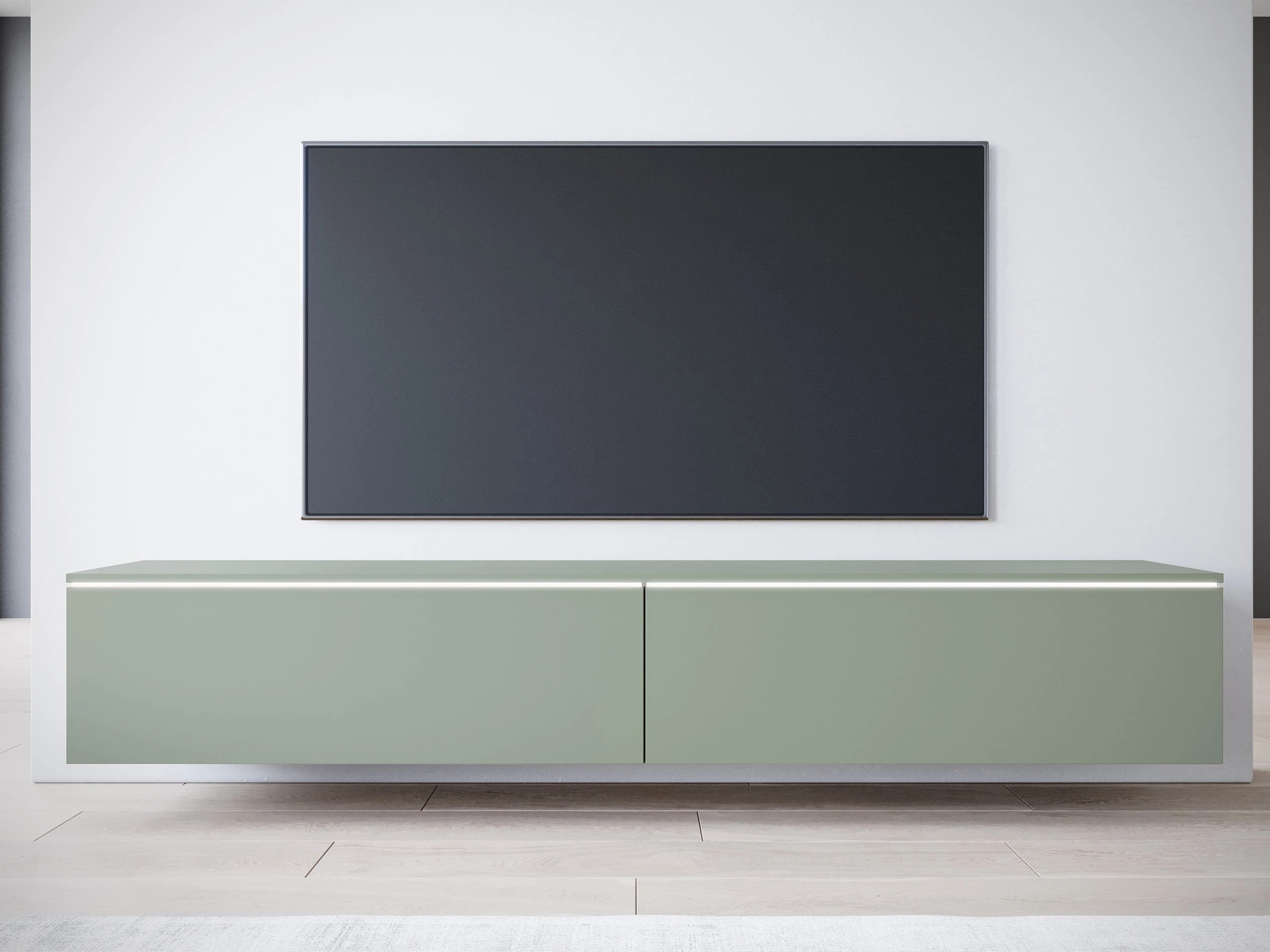 TV-bord Sarasota 121 (Støvet grøn)