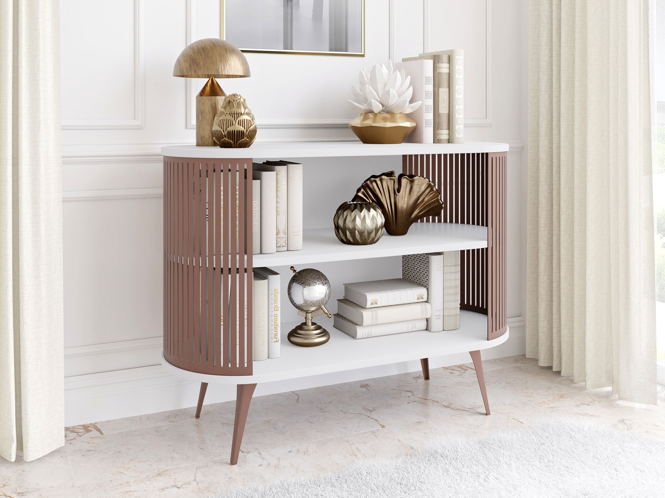 Reol Sordore 127 (Lyserød + Hvid)