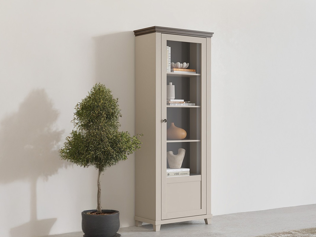 Reol Tolnue 101 (Lys beige + Egetræ)