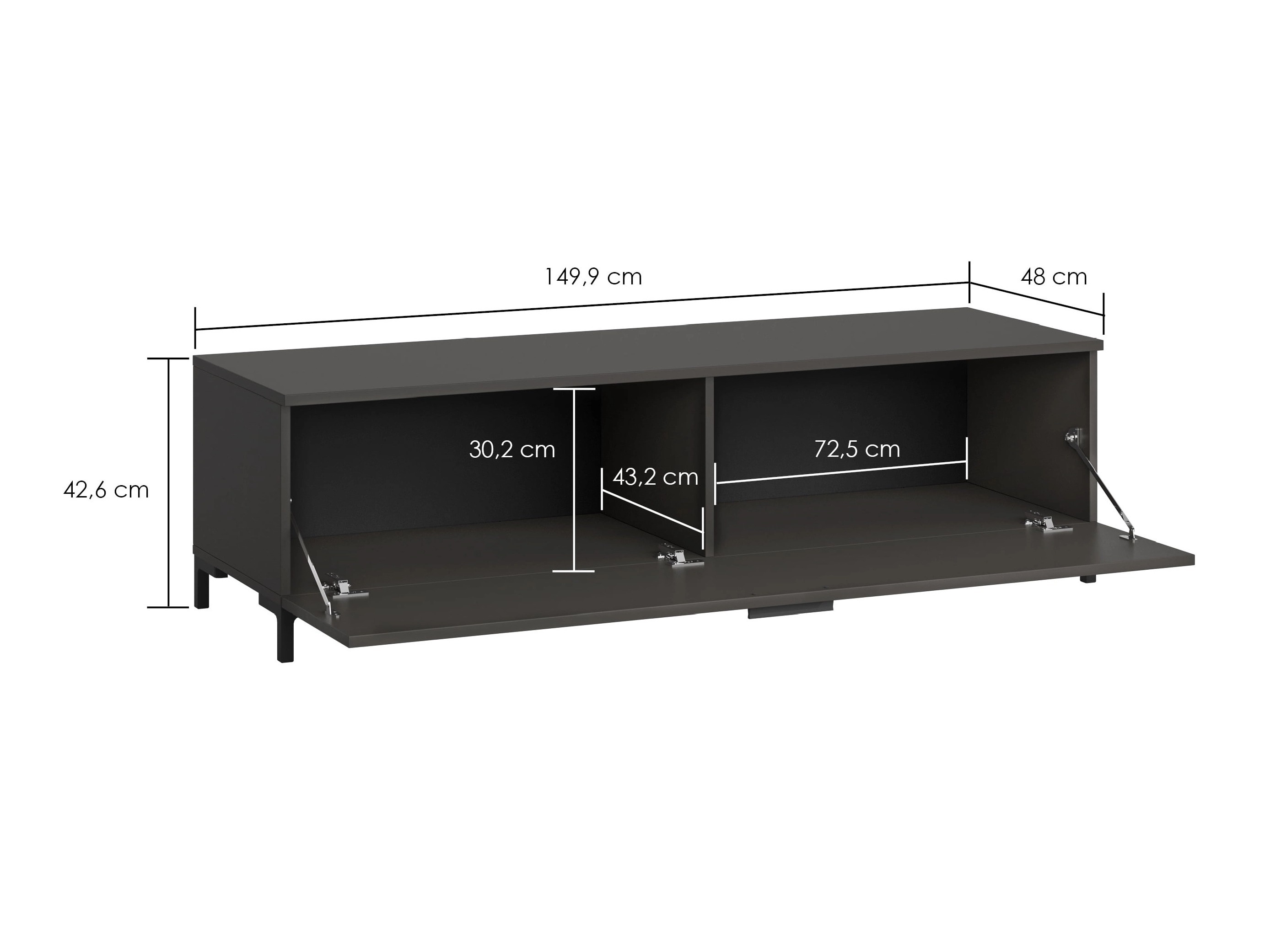 TV-bord Salnola 103 (Kastanje)