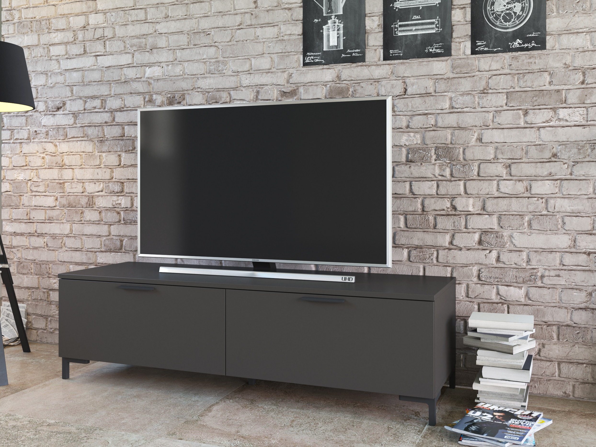 TV-bord Salnola 104 (Grå)