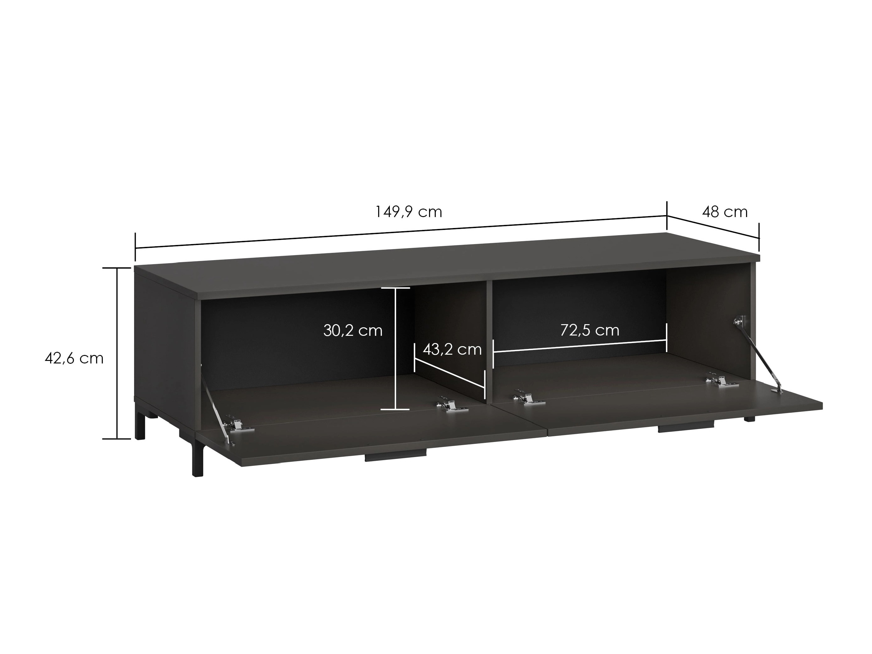 TV-bord Salnola 104 (Kastanje)