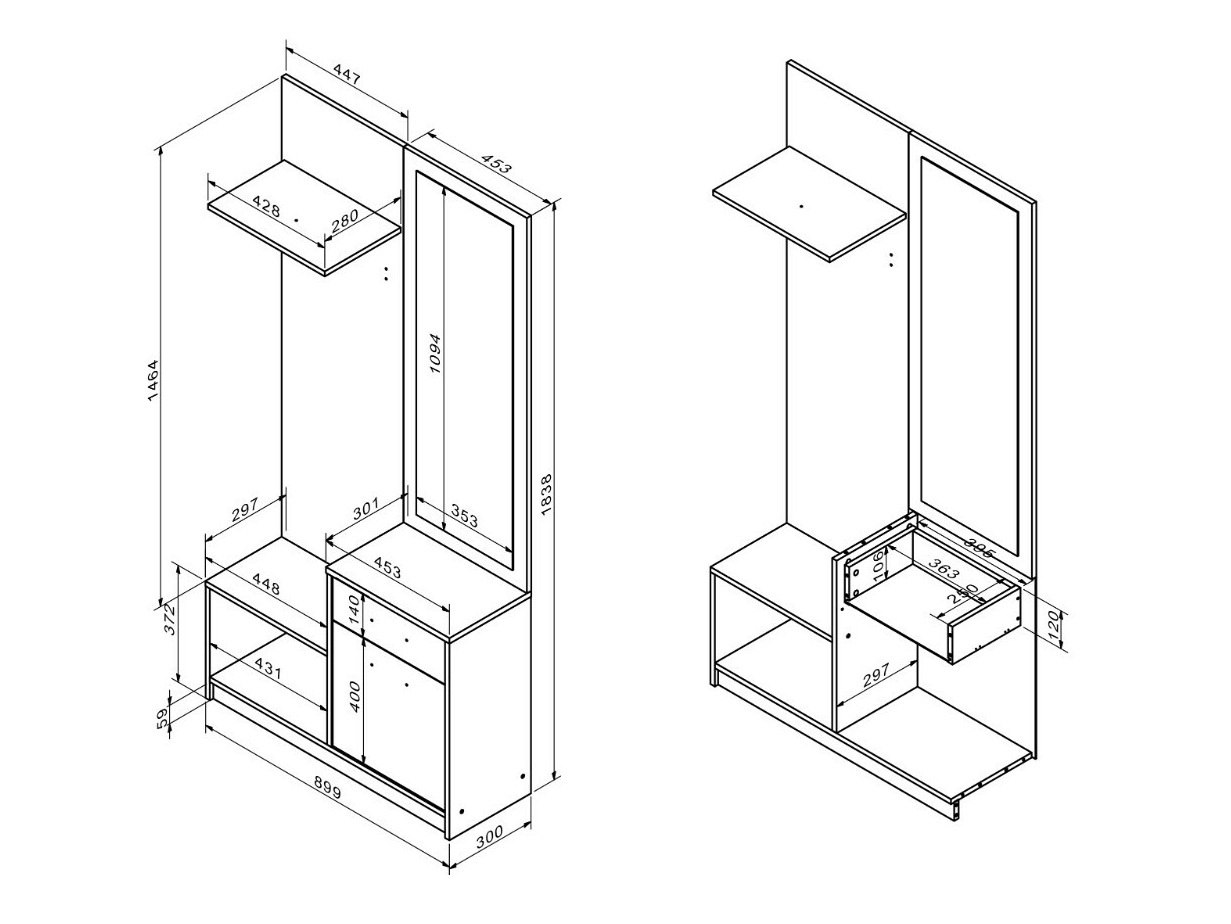Entrésæt Houston 2084 (Artisan eg + Kashmir)