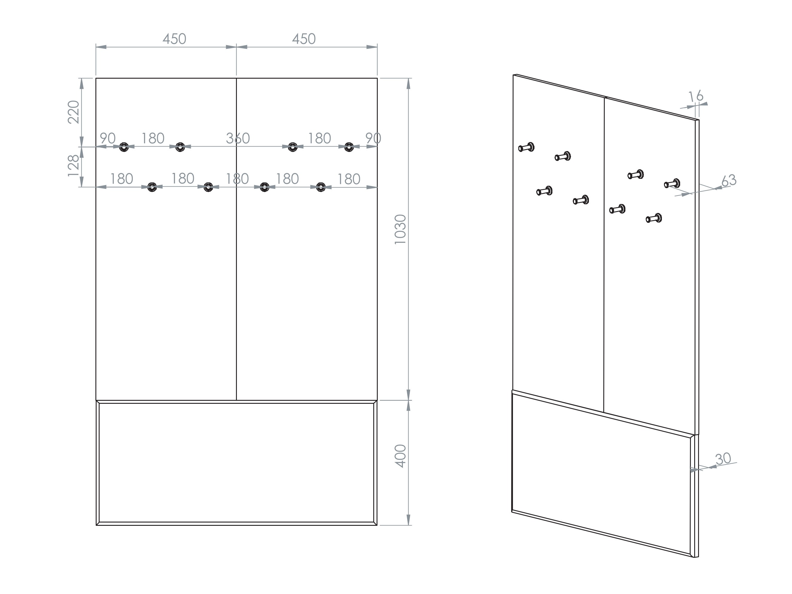 Knagerække Tivorlo 101