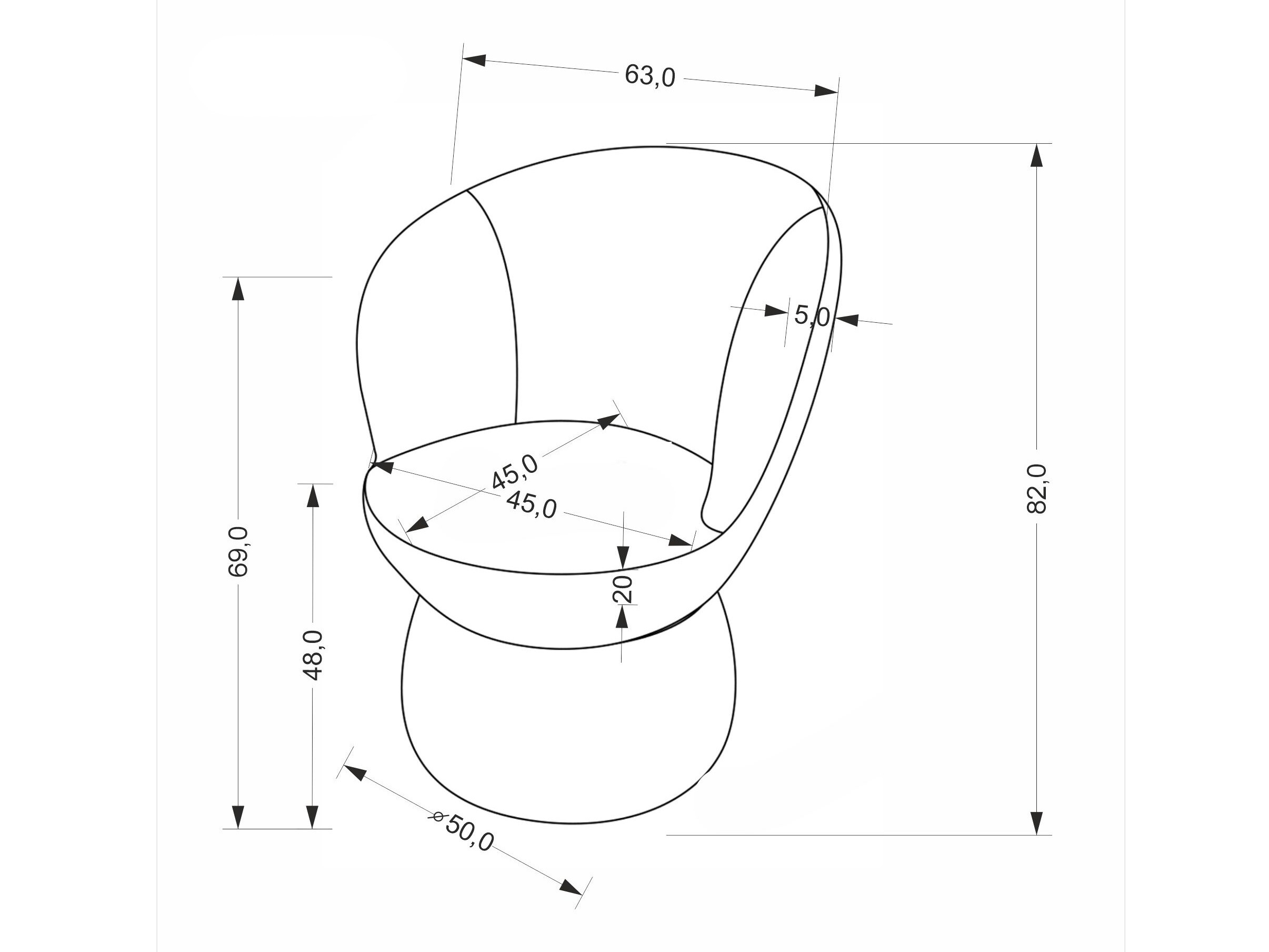 Stol Houston 2082 (Grå)