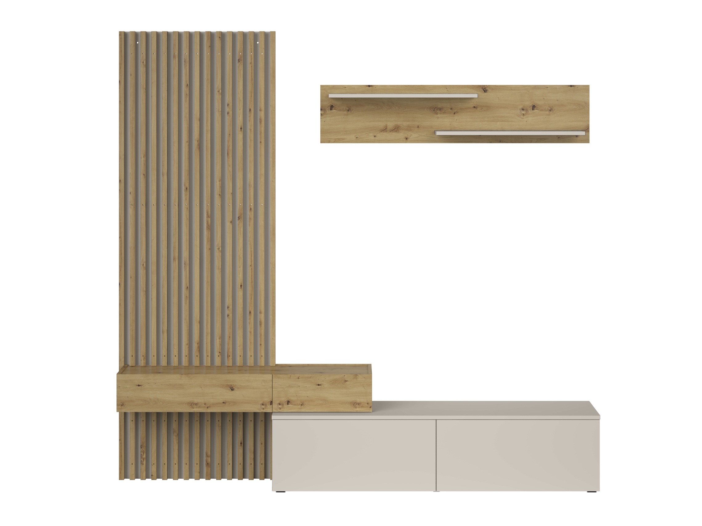 Stuemøbelsæt Houston 2086 (Artisan eg + Kashmir)