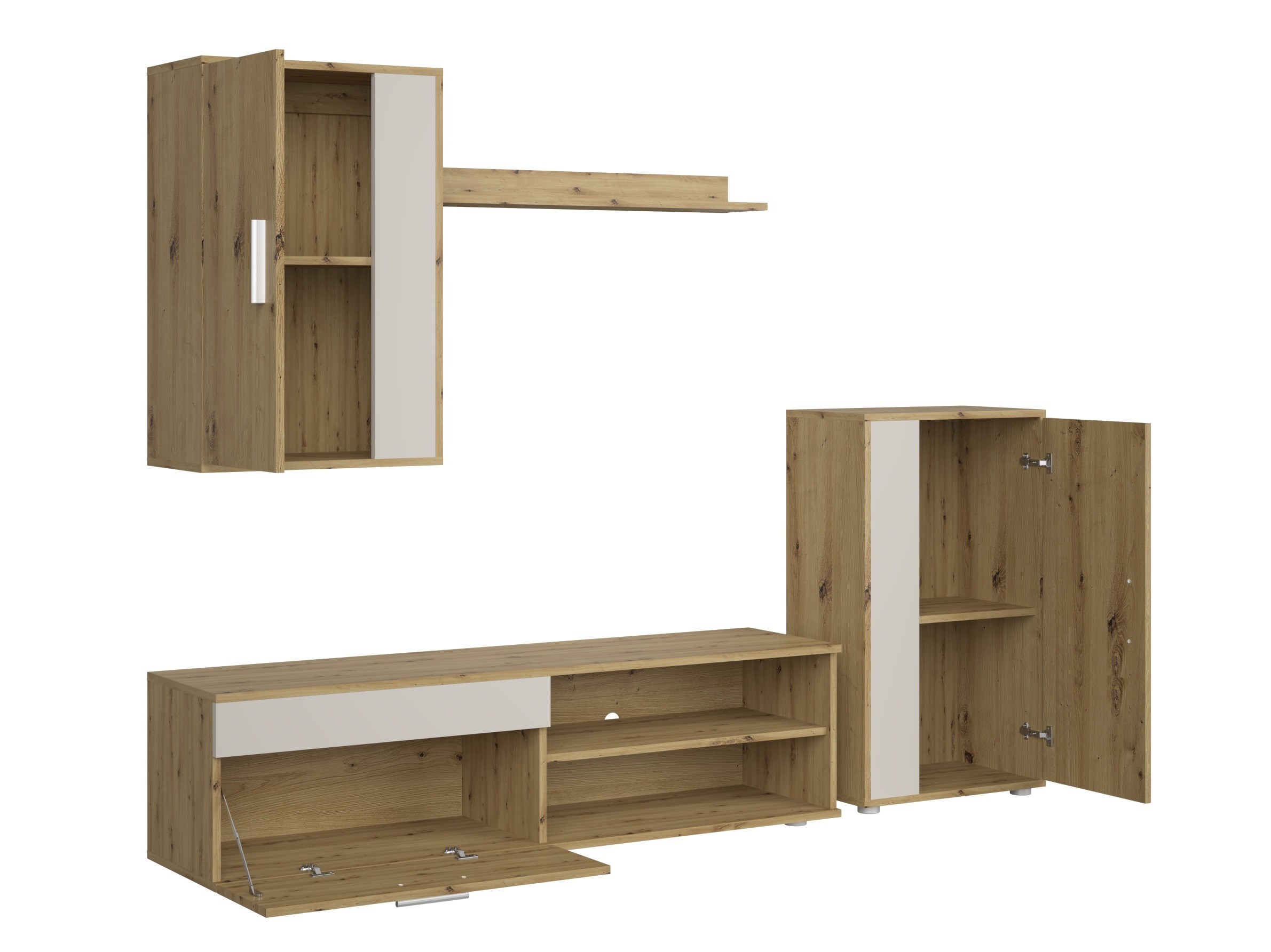 Stuemøbelsæt Houston 2087 (Artisan eg + Kashmir)