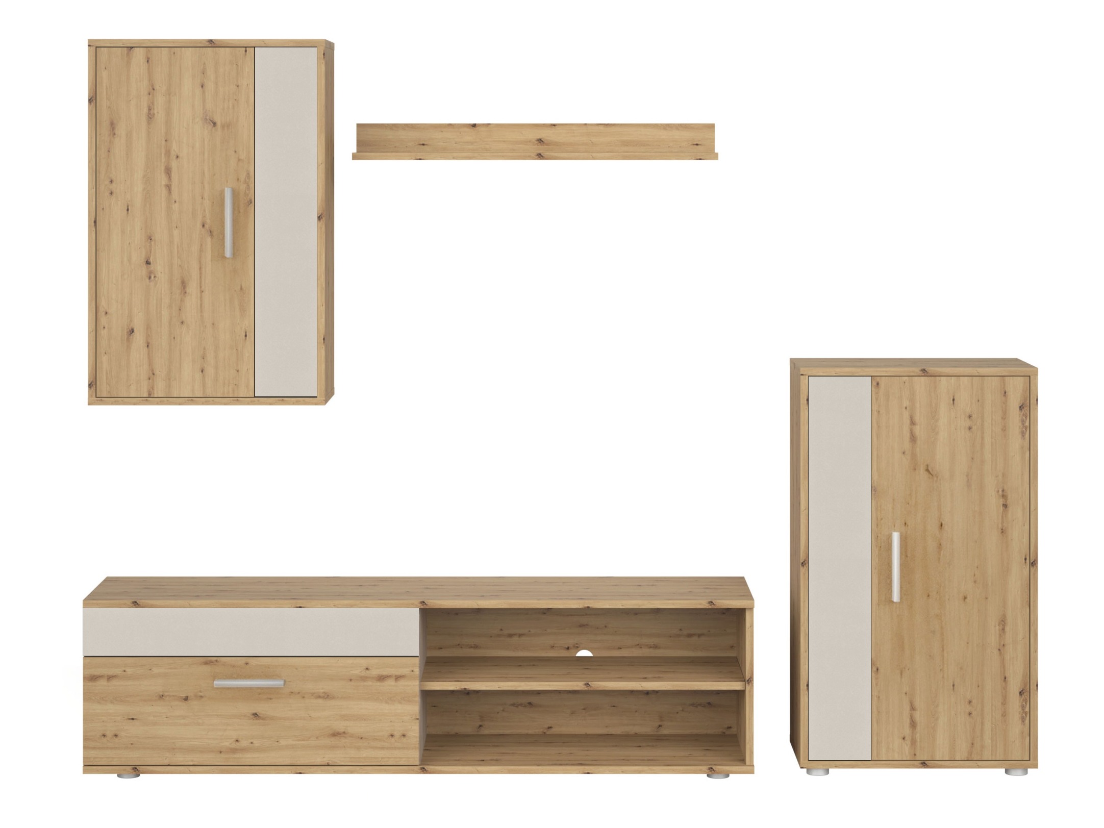 Stuemøbelsæt Houston 2087 (Artisan eg + Kashmir)