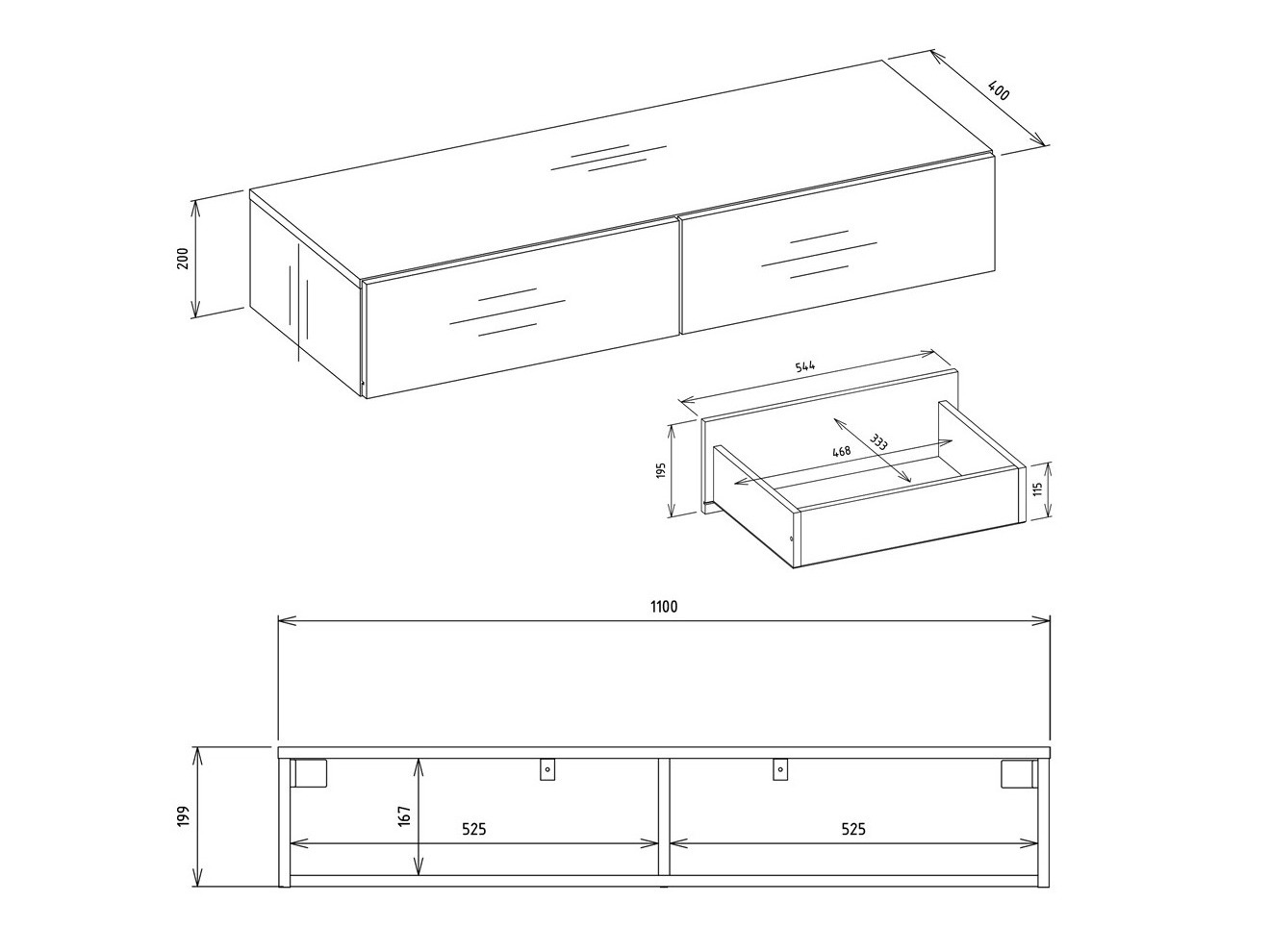 Konsolbord Mandeville 341 (Kashmir)