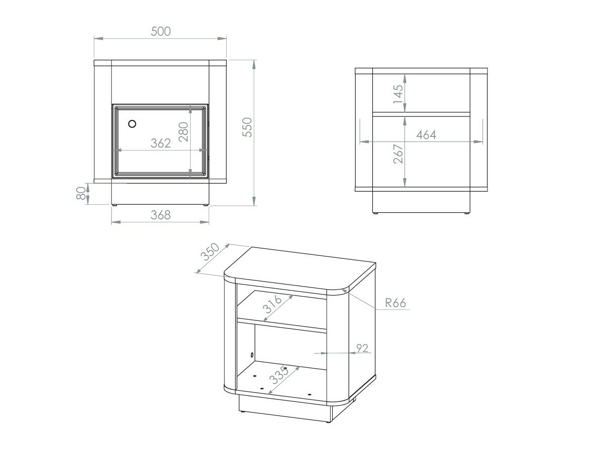 Sengebord Cavrome 107