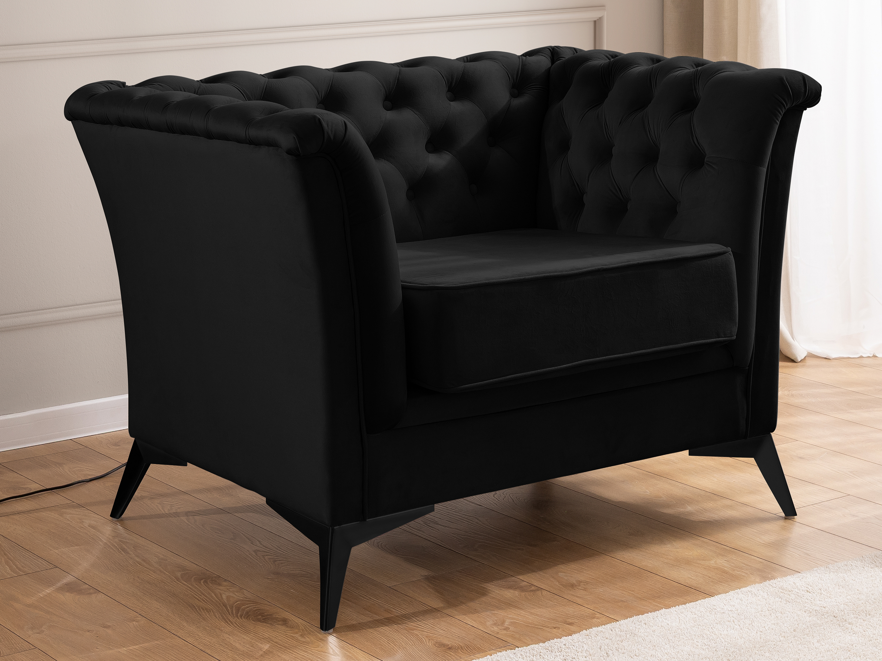 Chesterfield lænestol Rocklin 118 (Riviera 100)