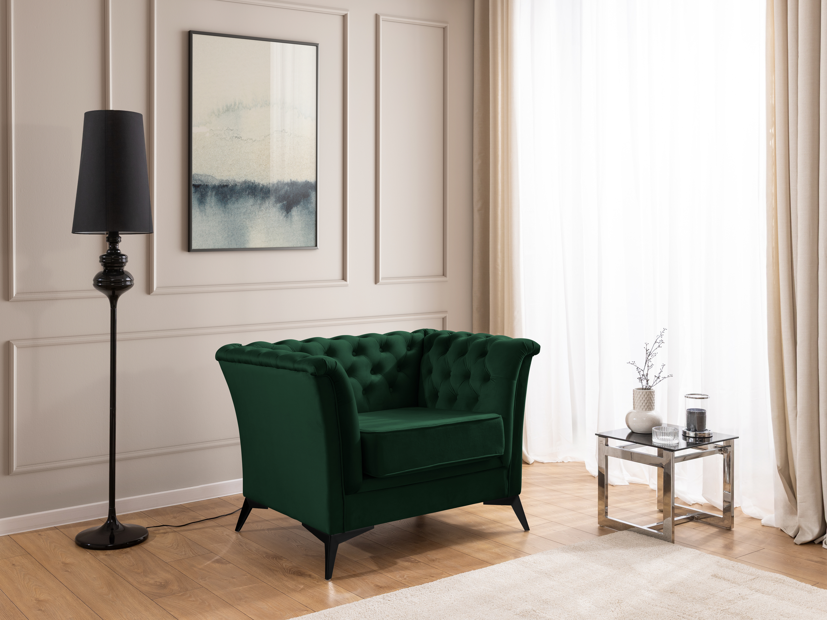 Chesterfield lænestol Rocklin 118 (Riviera 38)