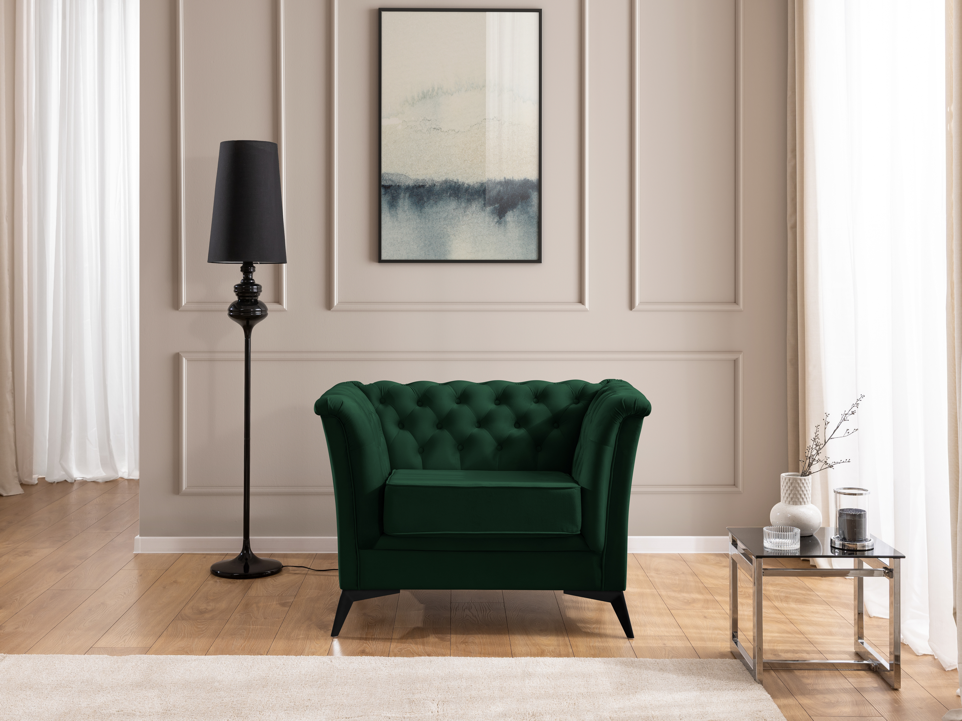 Chesterfield lænestol Rocklin 118 (Riviera 38)