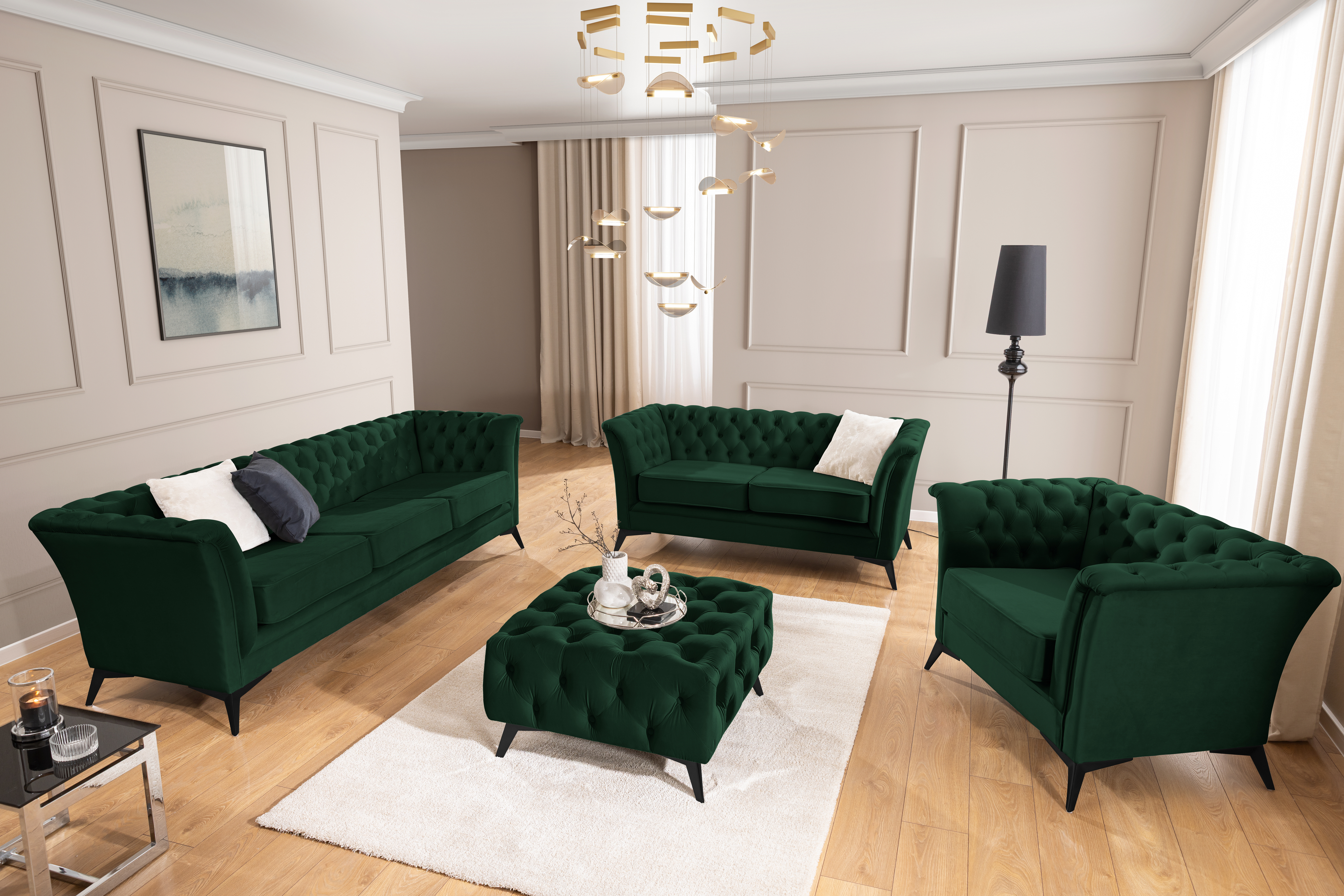 Chesterfield lænestol Rocklin 118 (Riviera 38)