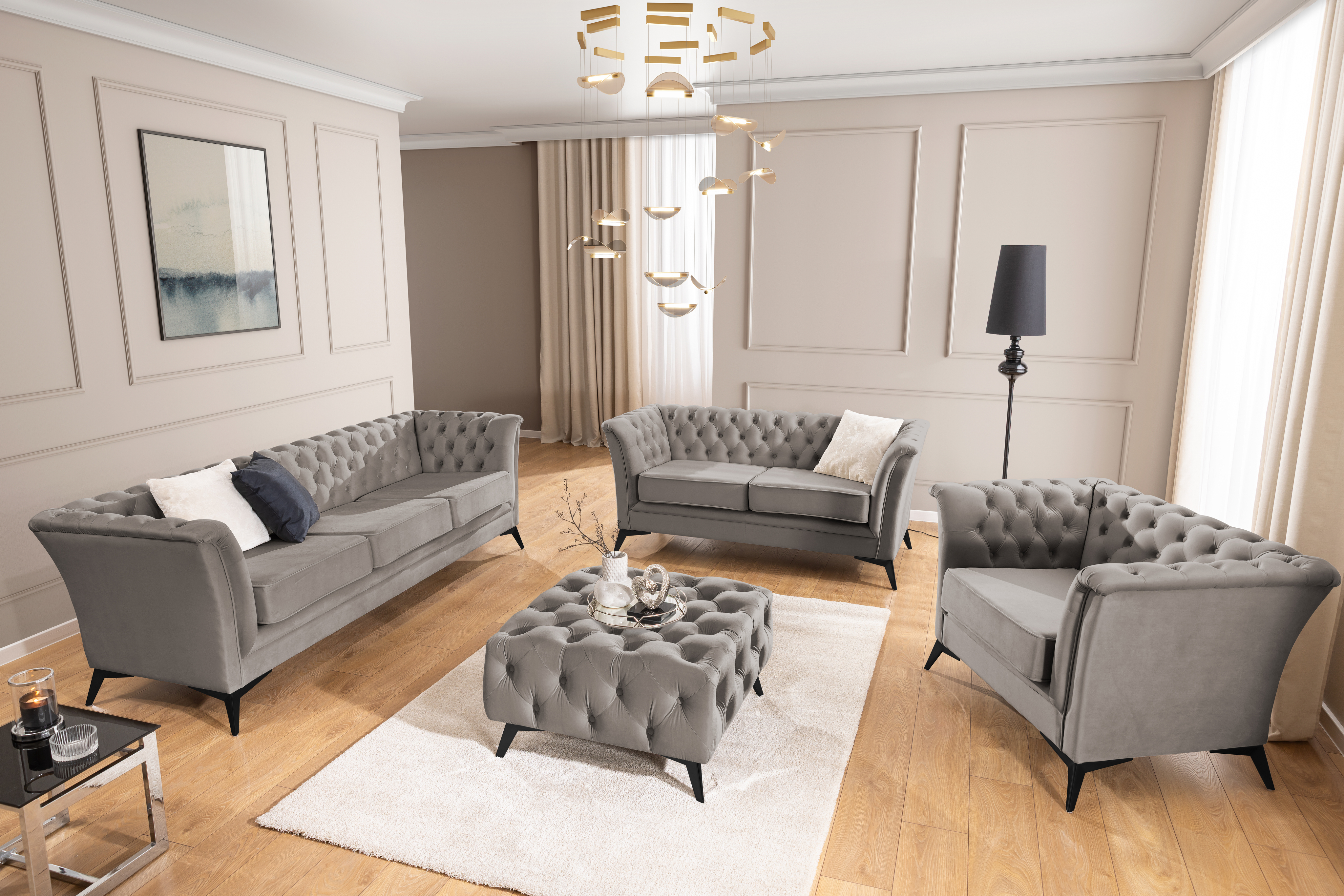 Chesterfield sofa Rocklin 120 (Riviera 91)