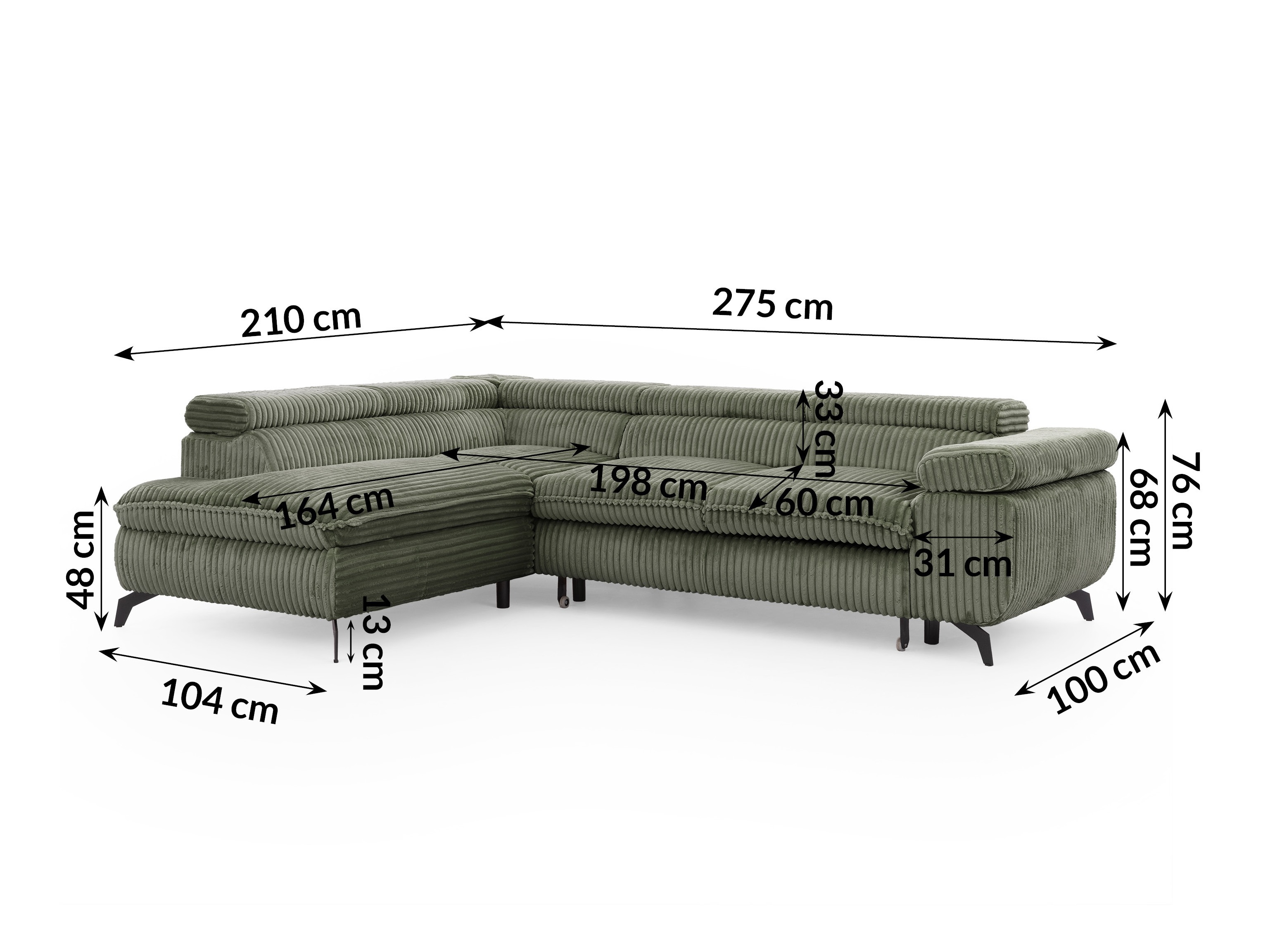 Hjørnesofa Rocklin 122 (Tilia 37)