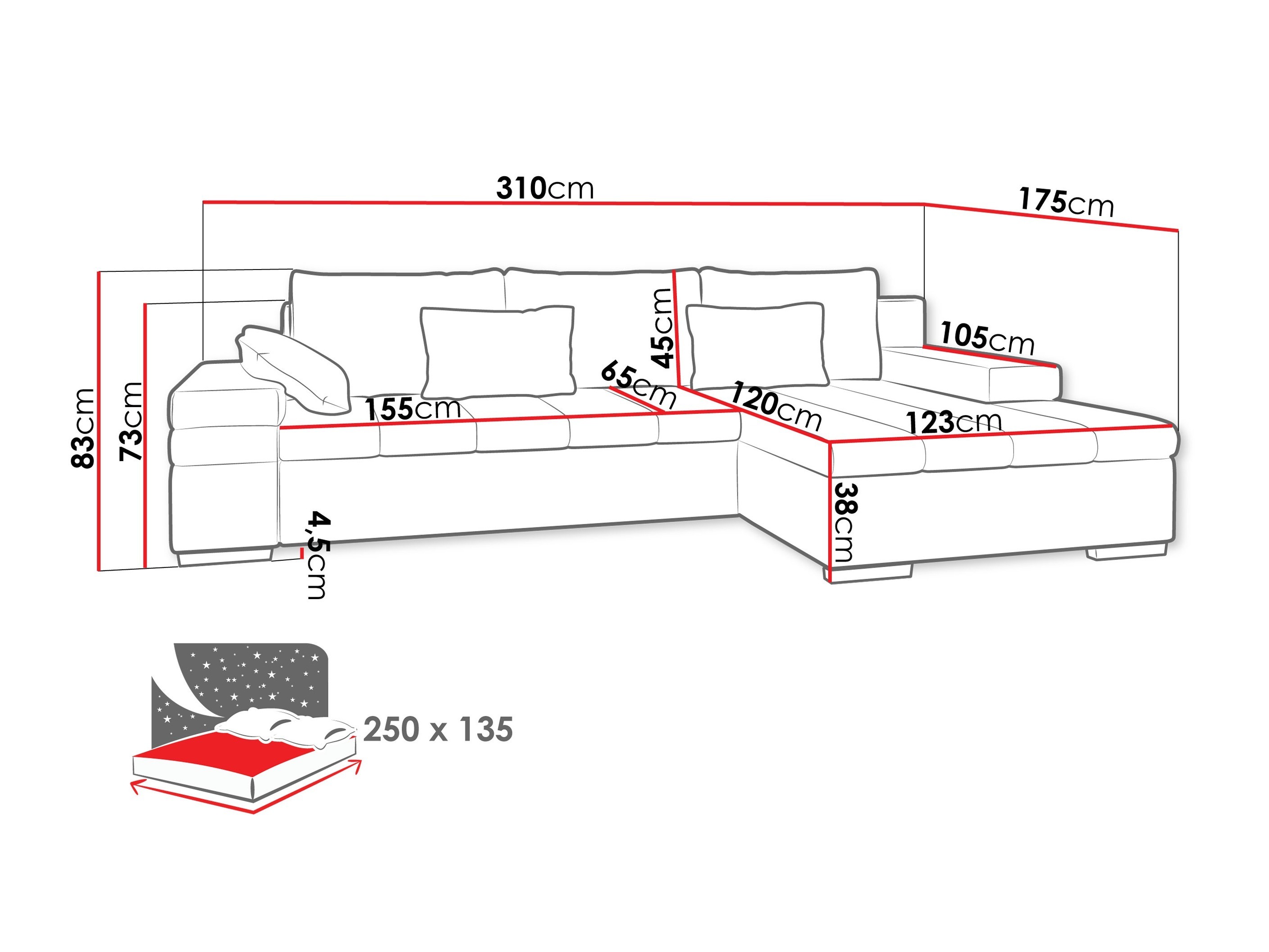 Hjørnesofa Comfivo 169 (Maya 05)
