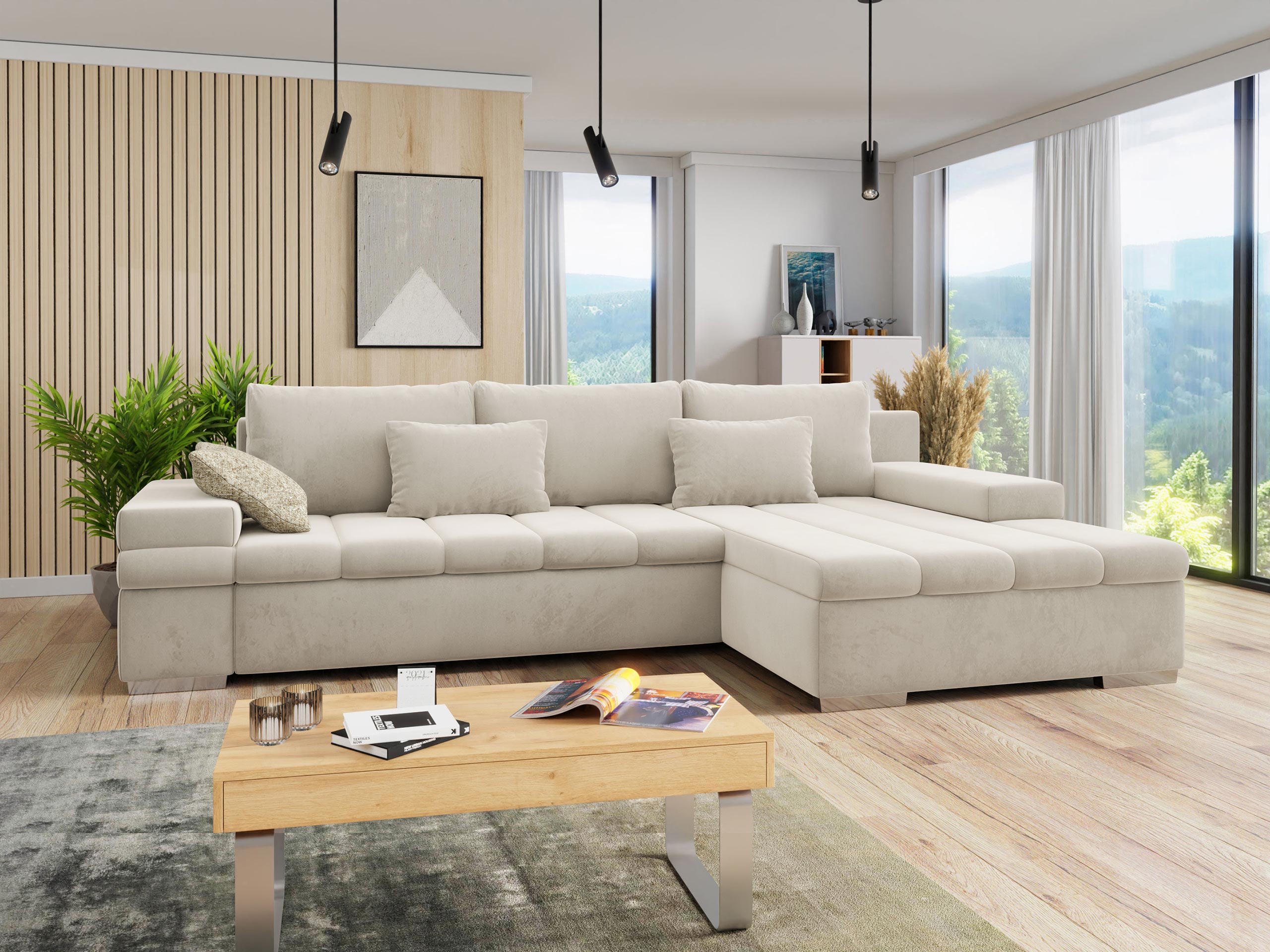 Hjørnesofa Comfivo 169 (Piaingen 02 + Corbett 21)