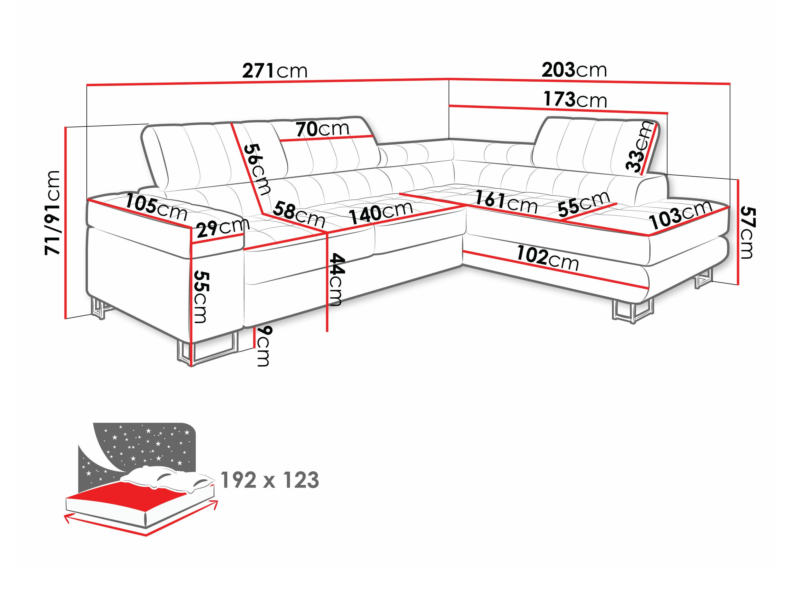Hjørnesofa Comfivo 247 (Abriamo 03)
