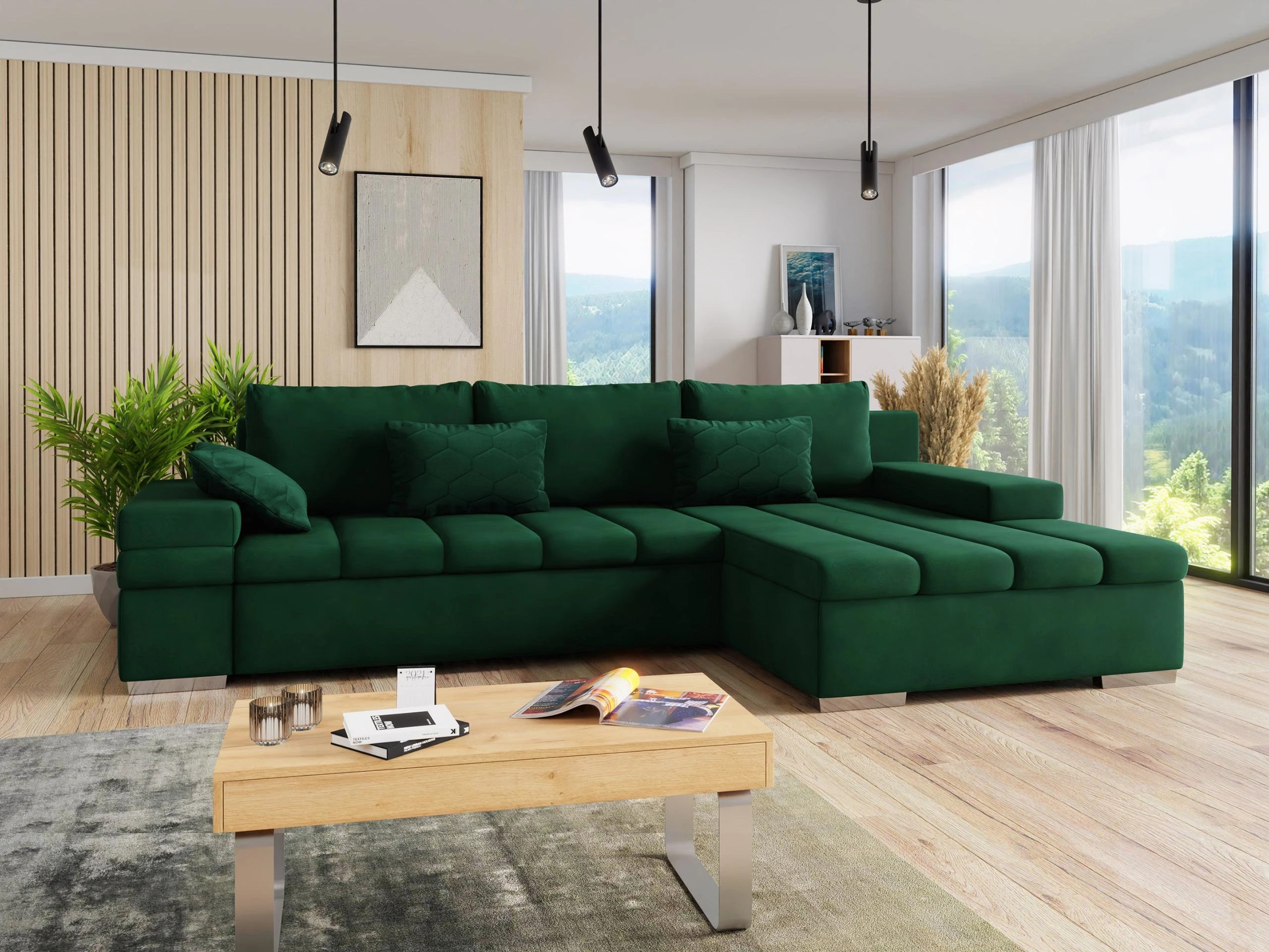 Hjørnesofa Comfivo 169 (Uttario Velvet 2951 + Magic Velvet Pik 2225)