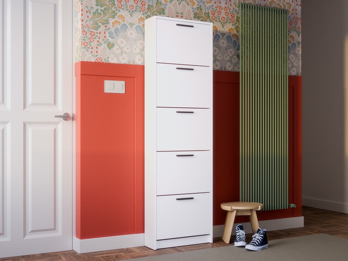 Skoskab Ontario 187 (Hvid)