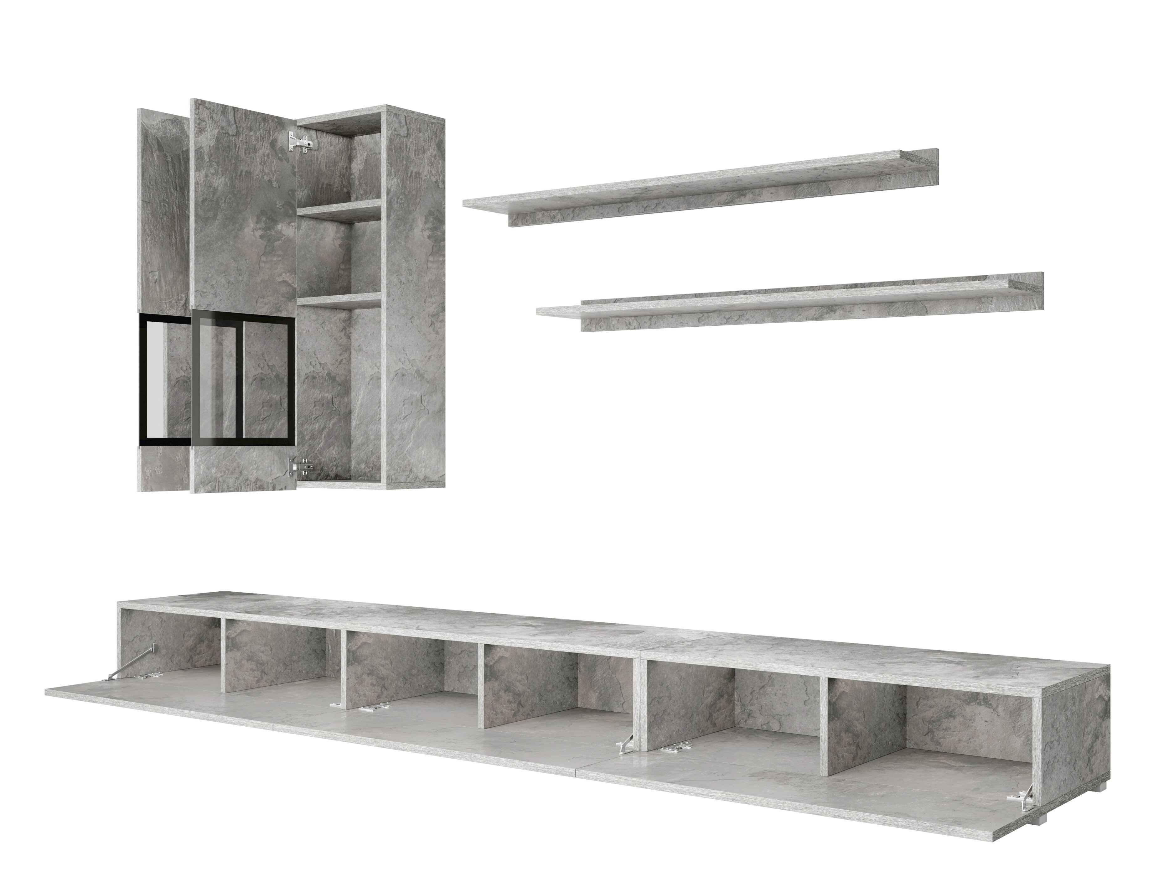 Stuemøbelsæt Serodeu 104 (Beton)