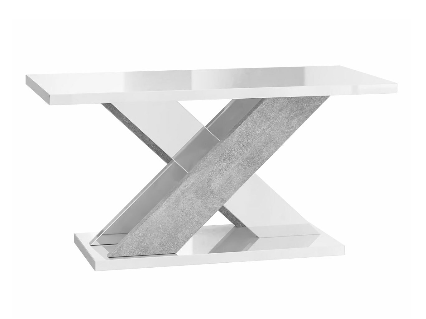 Bord Goodyear 117 (Glansfuld hvid+ Beton)