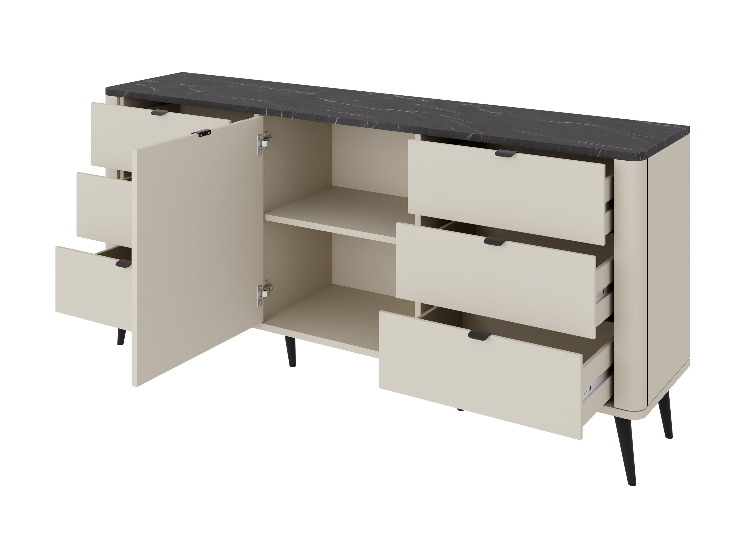 Kommode Lufela 107 (Kashmir + Valnød)