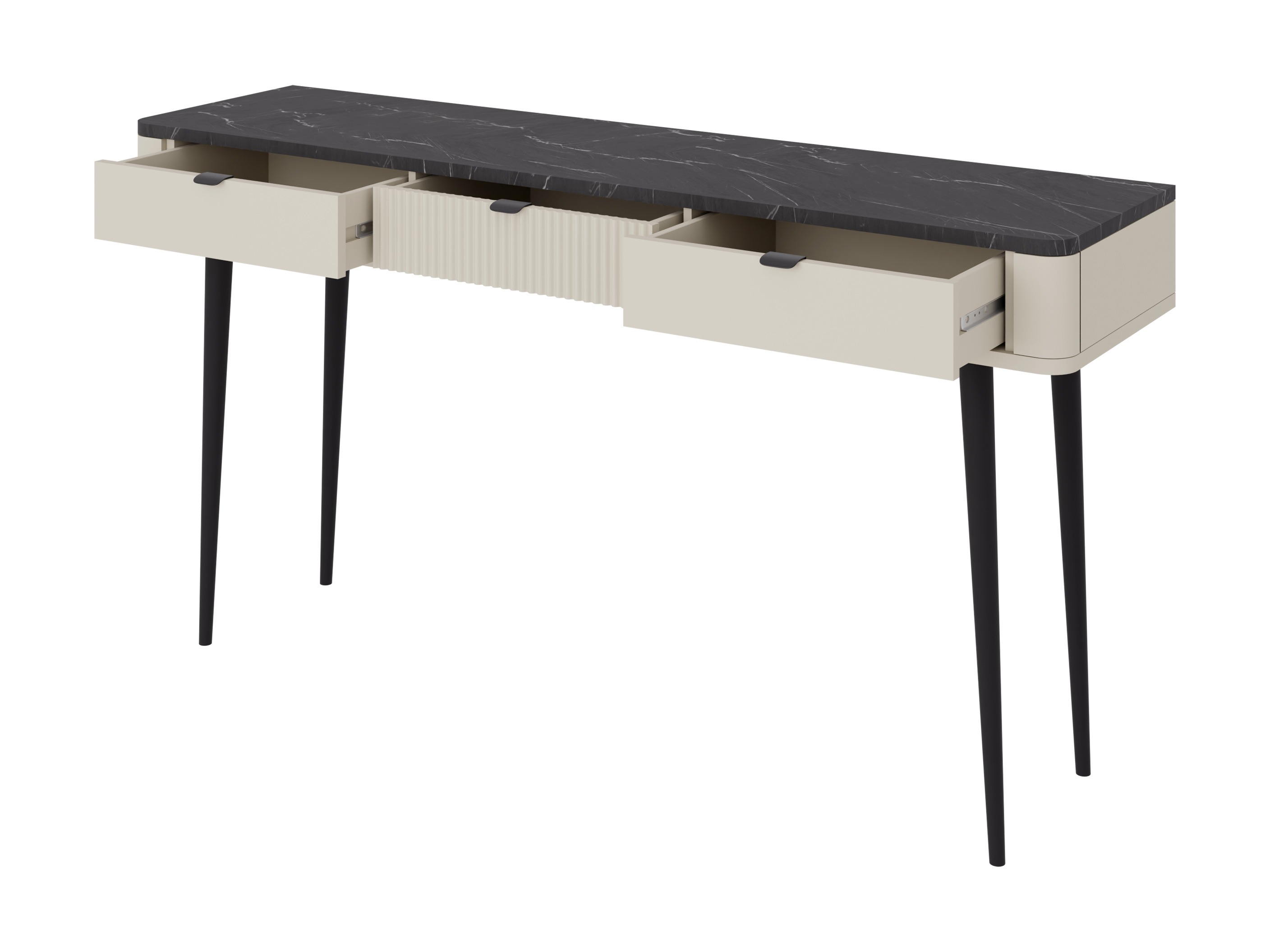 Skrivebord Lufela 114 (Kashmir + Grå marmor)