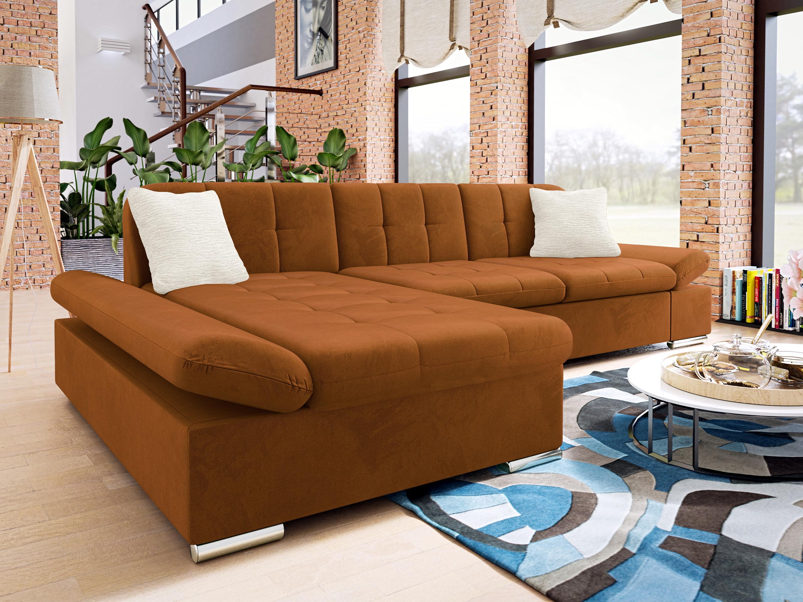Hjørnesofa Comfivo Serenitas (Piano 21 + Mokka 03)
