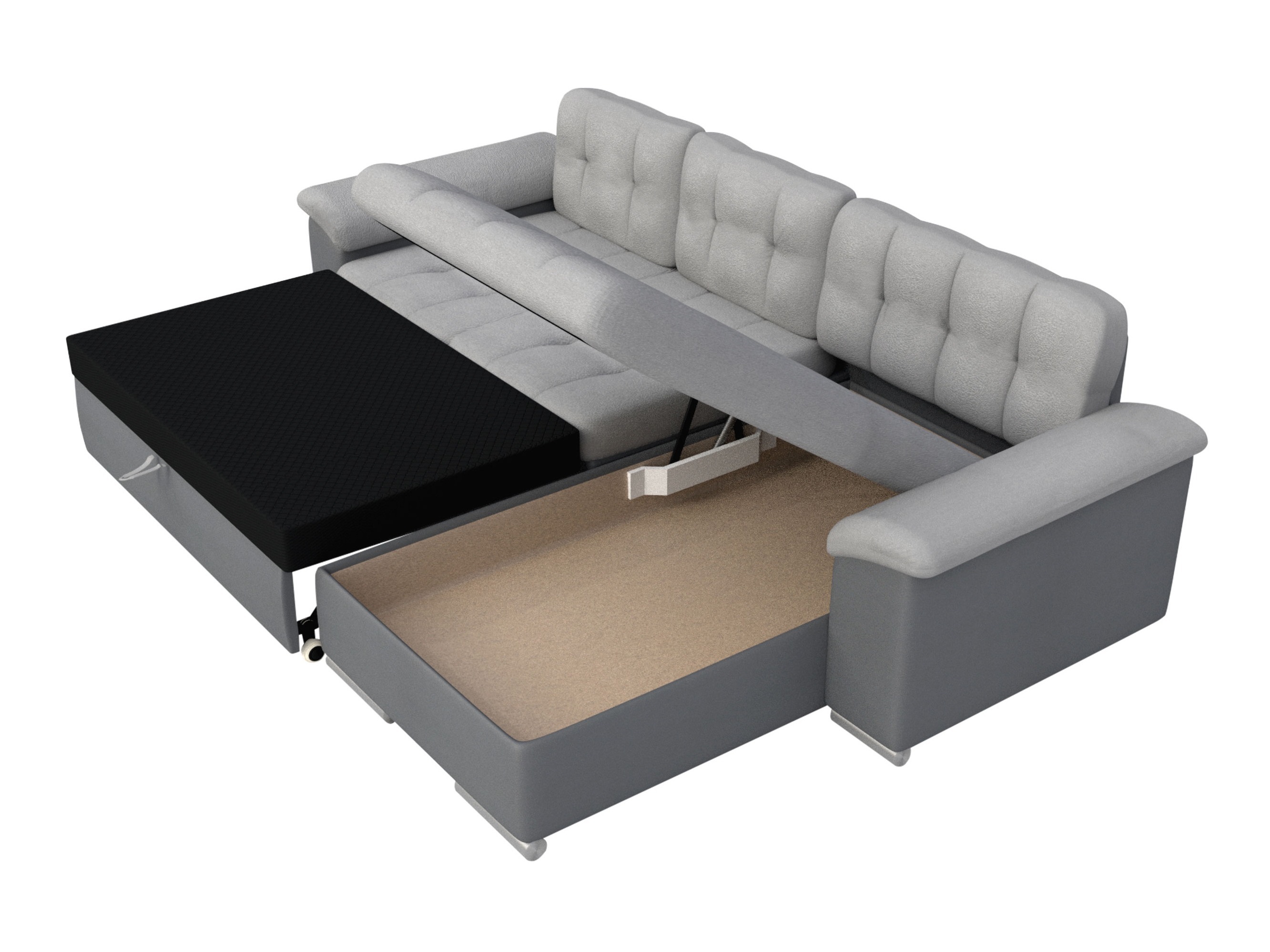 Hjørnesofa Comfivo 181 (Piaingen 21 + Mokka 03)