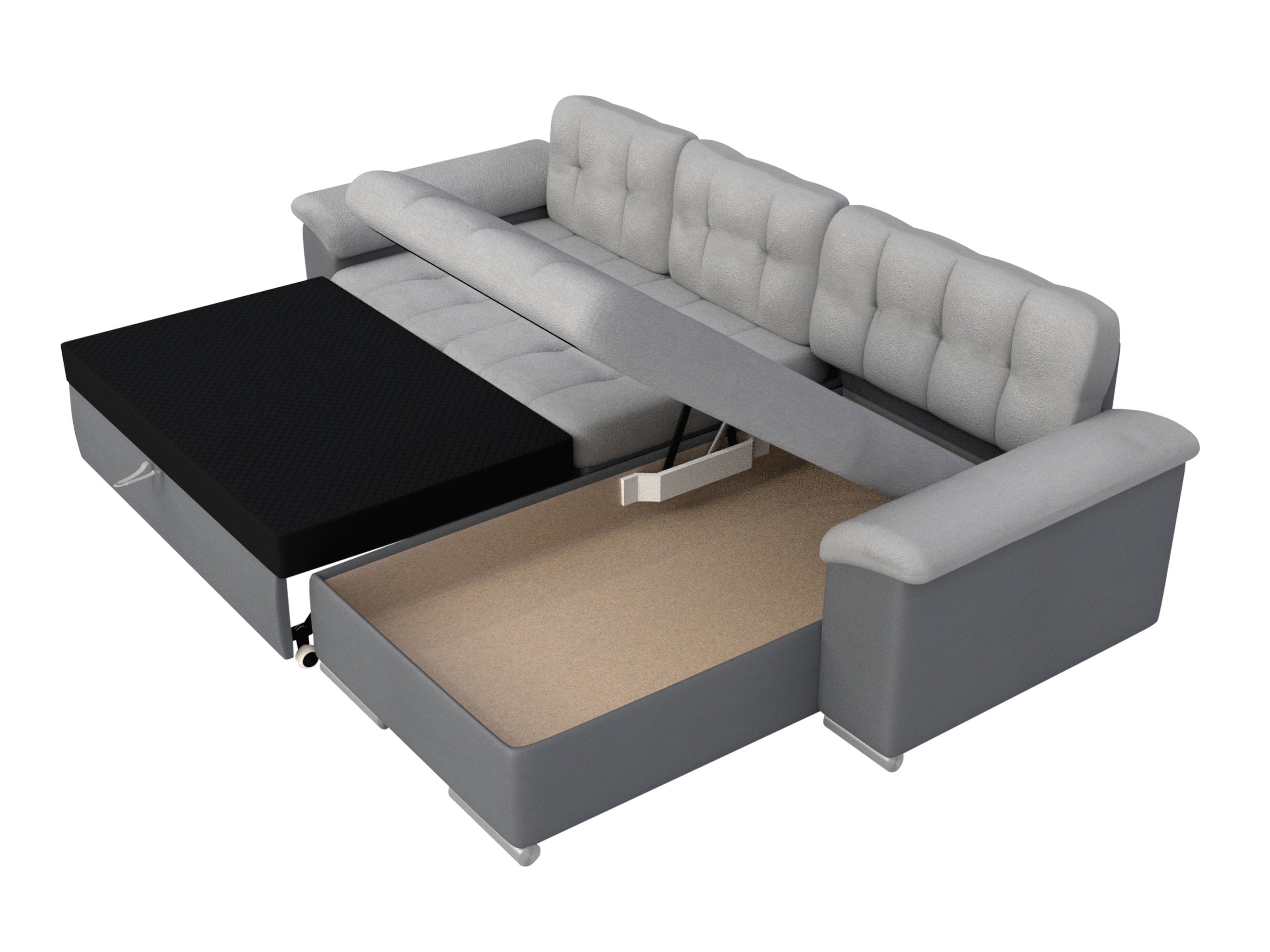 Hjørnesofa Comfivo 181 (Piaingen 21 + Mokka 03)