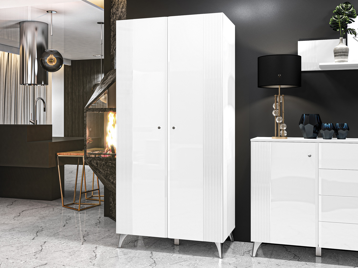 Garderobeskab Fivfloi 100