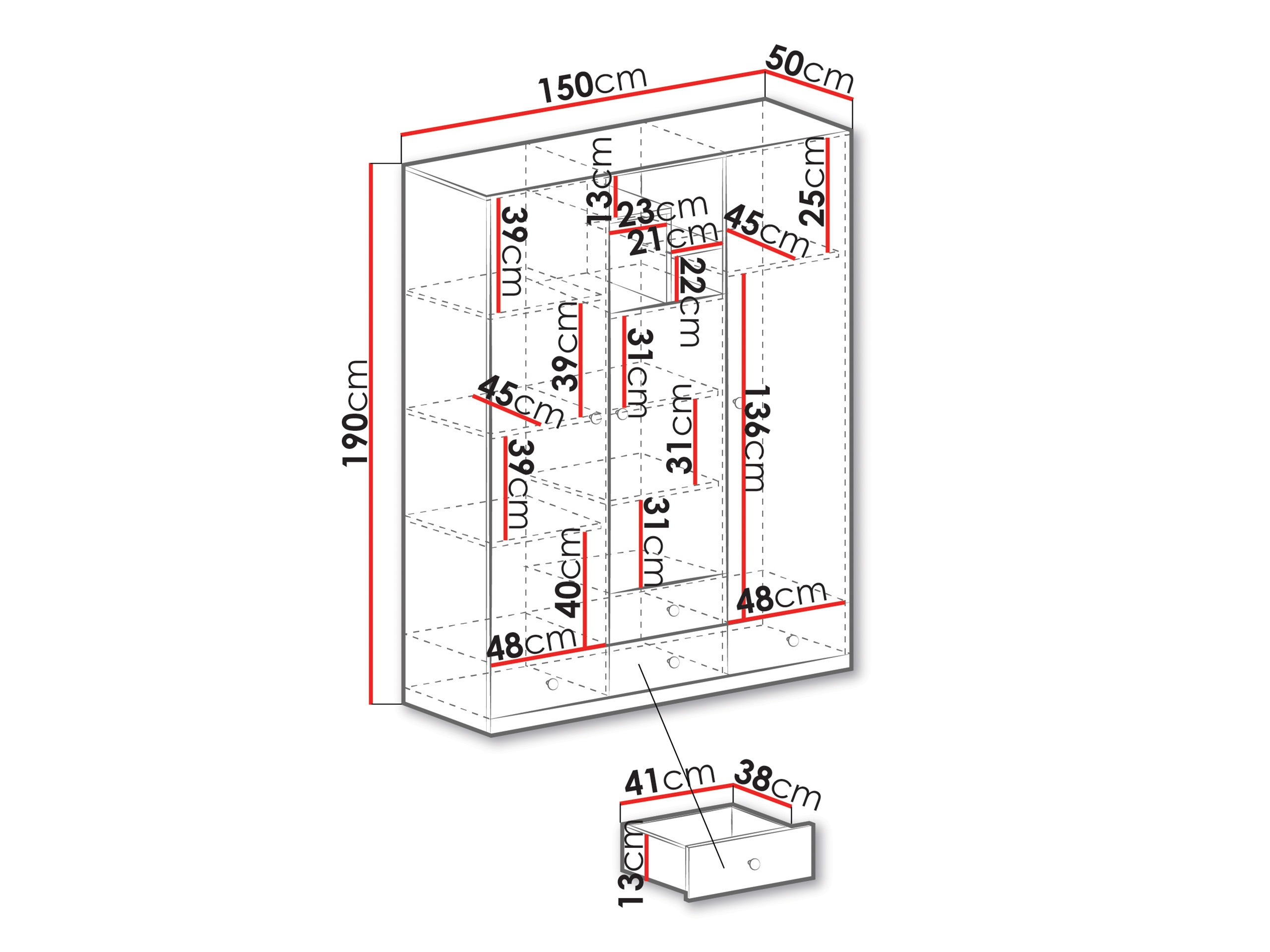 Garderobeskab Tesmonu 100
