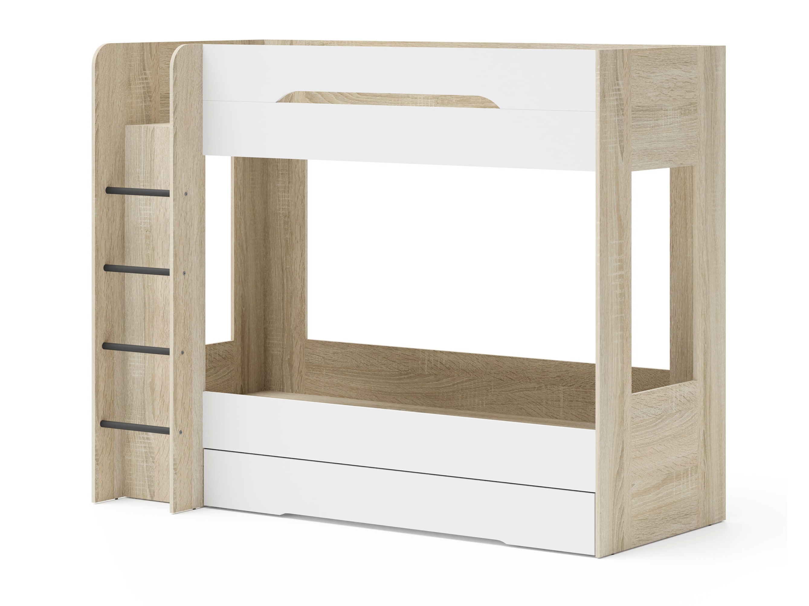 Køjeseng Elitenu 103 (Sonoma eg+ Hvid)