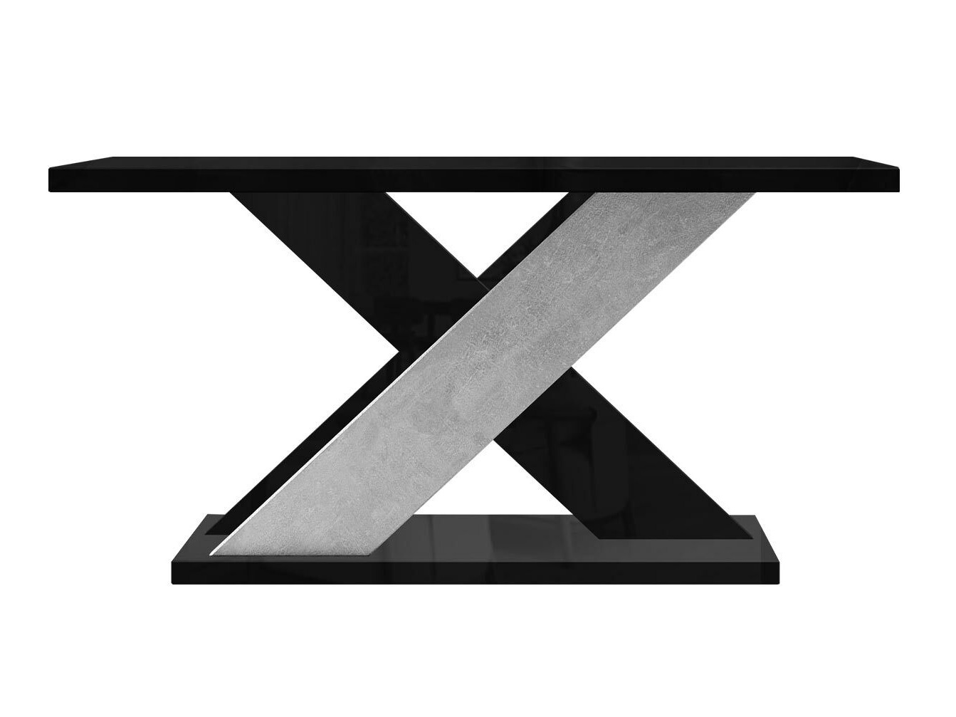 Sofabord Goodyear 116 (Blank sort + Beton)