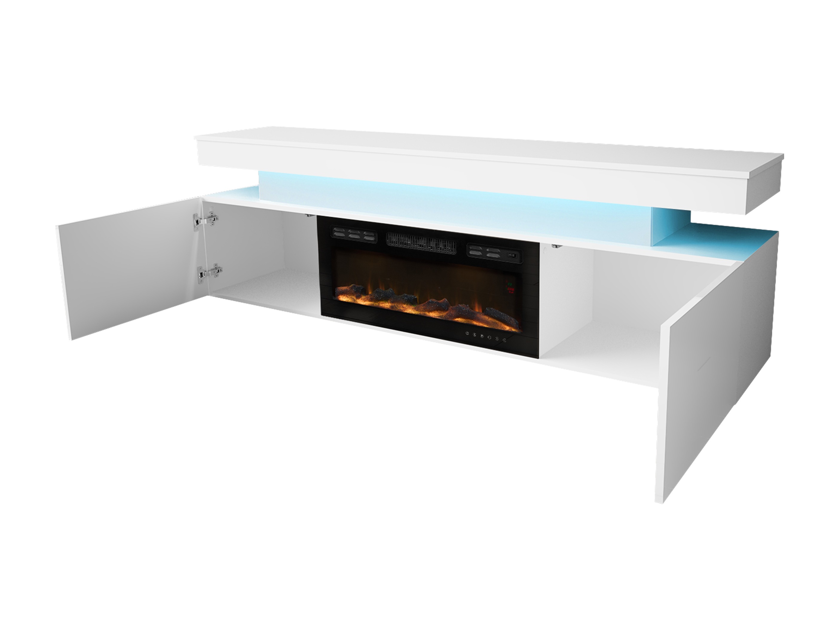 Stuemøbelsæt Monfero 106 (Hvid + Glansfuld hvid)