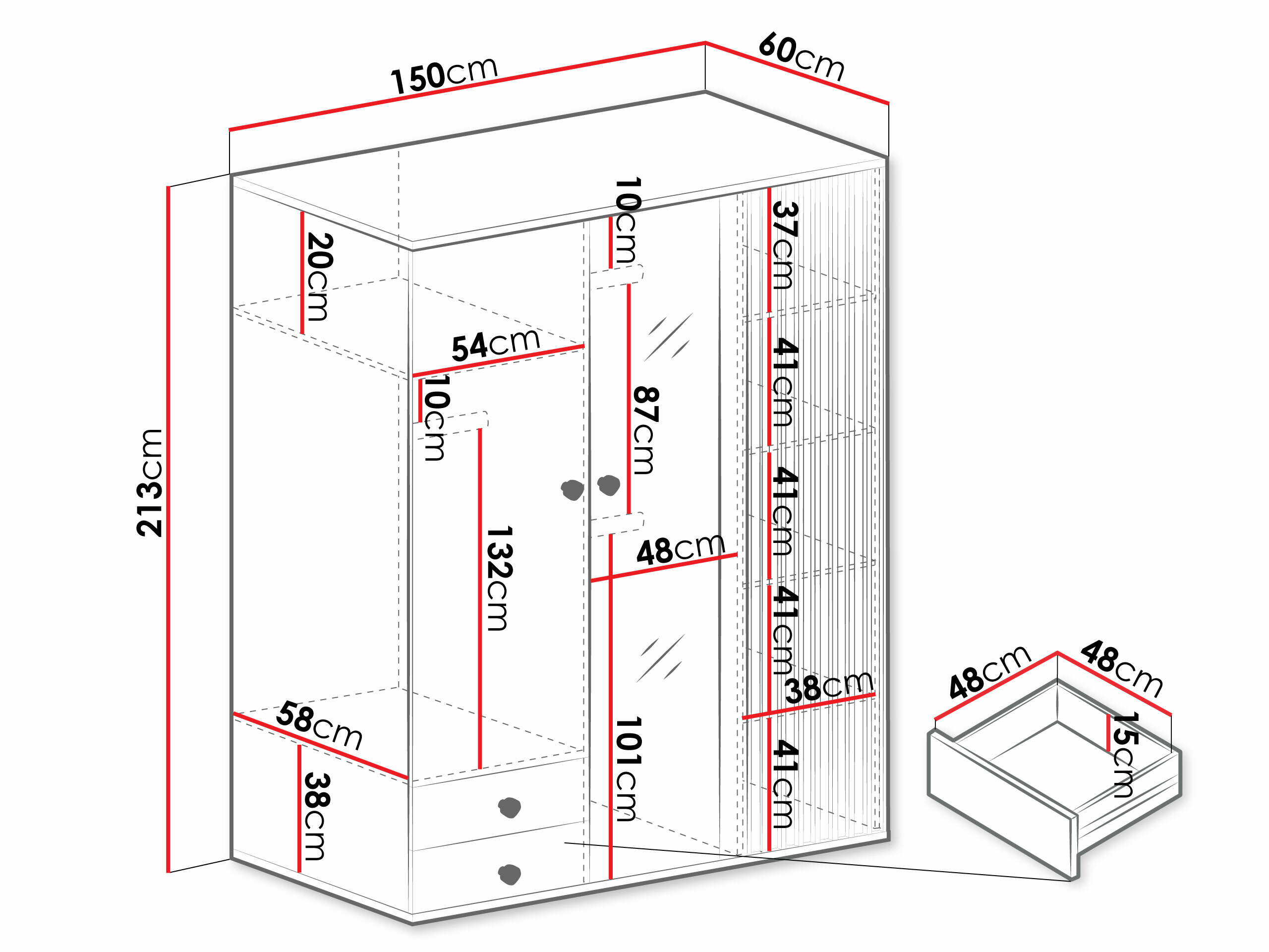 Garderobeskab Venmava 115