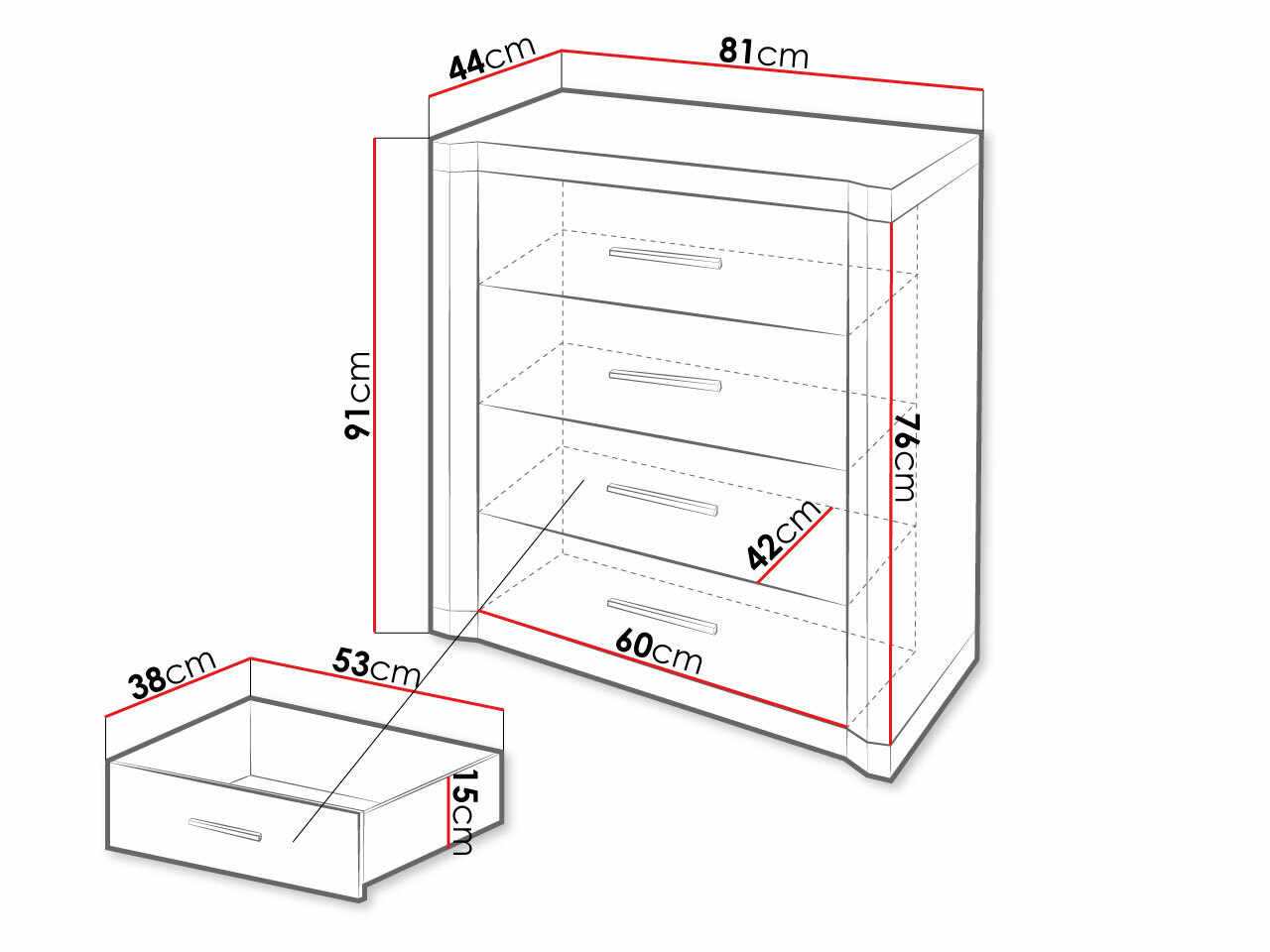 Kommode Lorelie 103 (Trøffel egetræ)