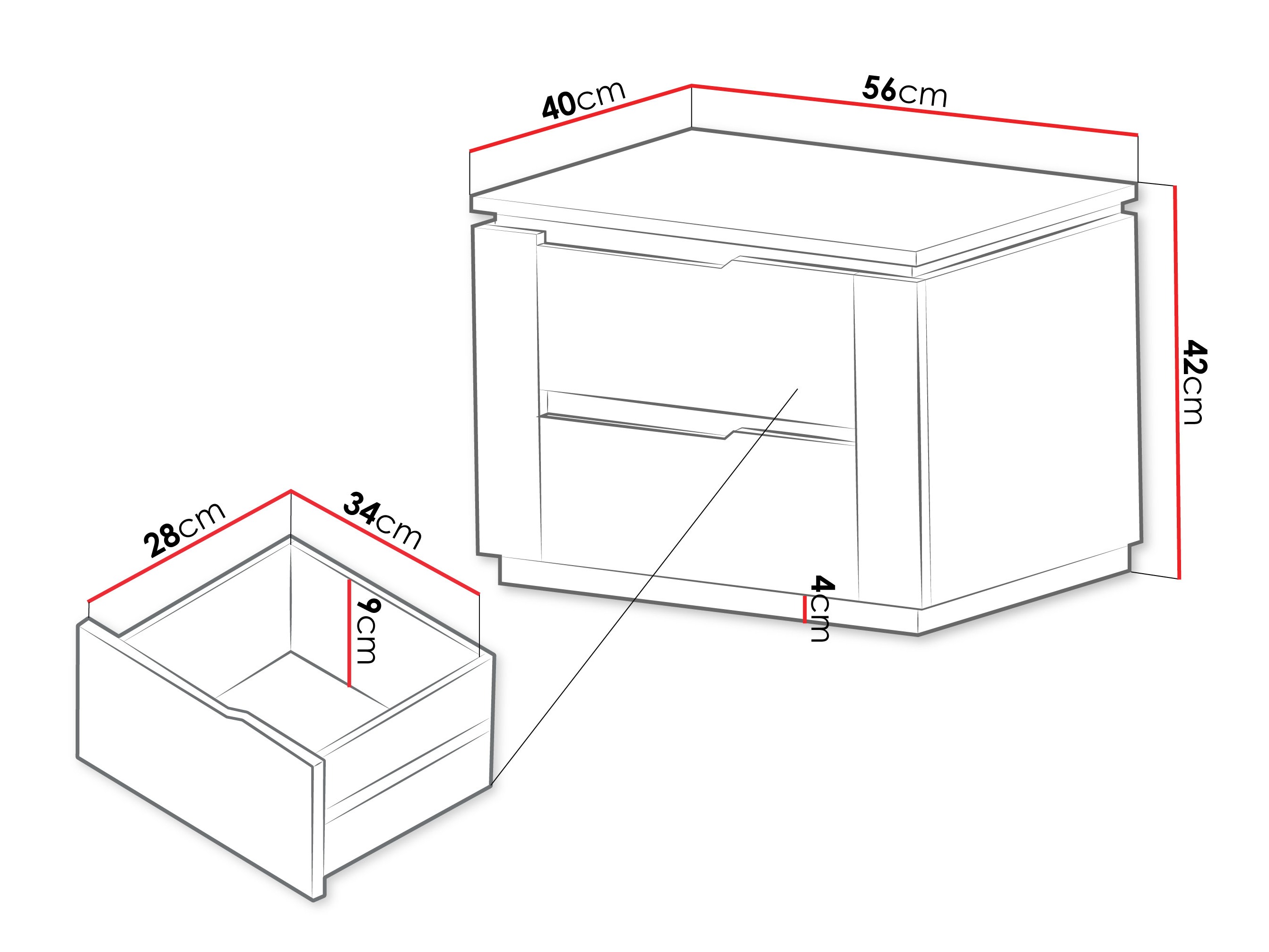 Sengebord Comfivo Ovitas
