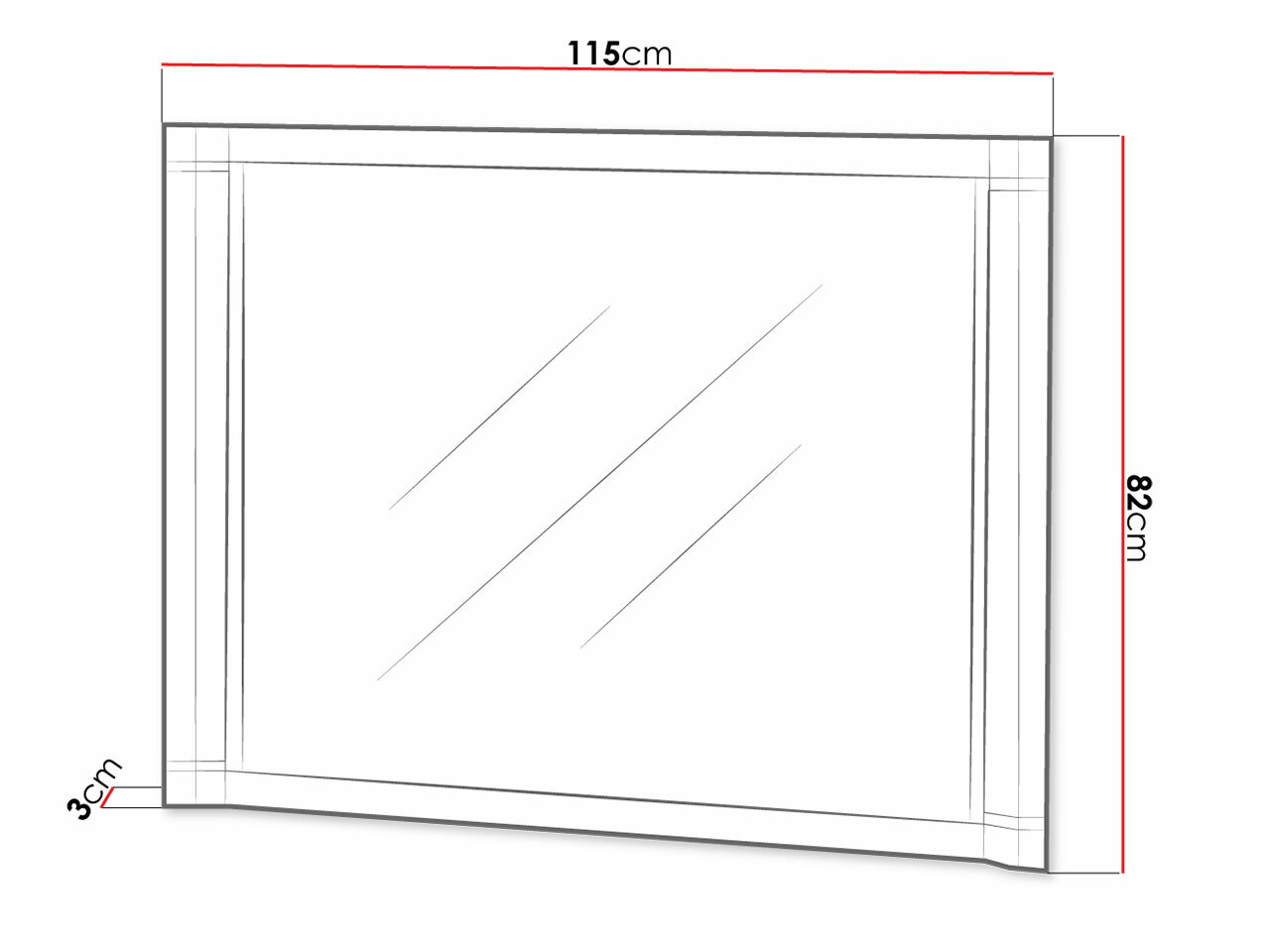 Spejl Lorelie 108 (Trøffel egetræ)