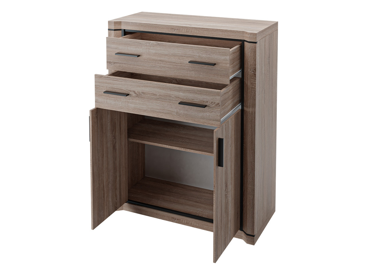 Stuemøbelsæt Lorelie 124 (Trøffel egetræ)